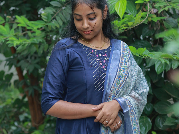 Titanium silk fabric  3 piece Set -Only Feeding