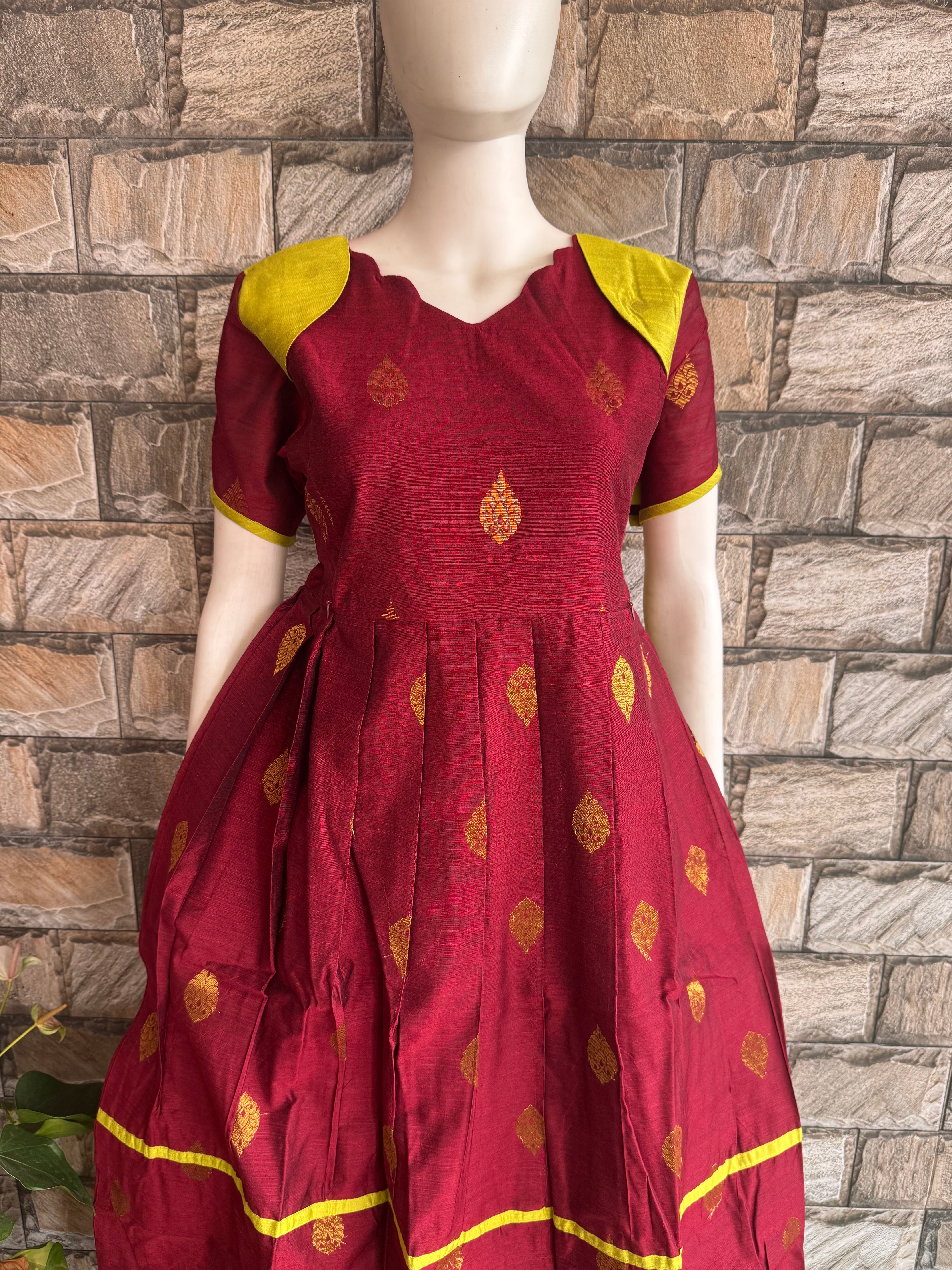 Maroon Blish Maternity maxi