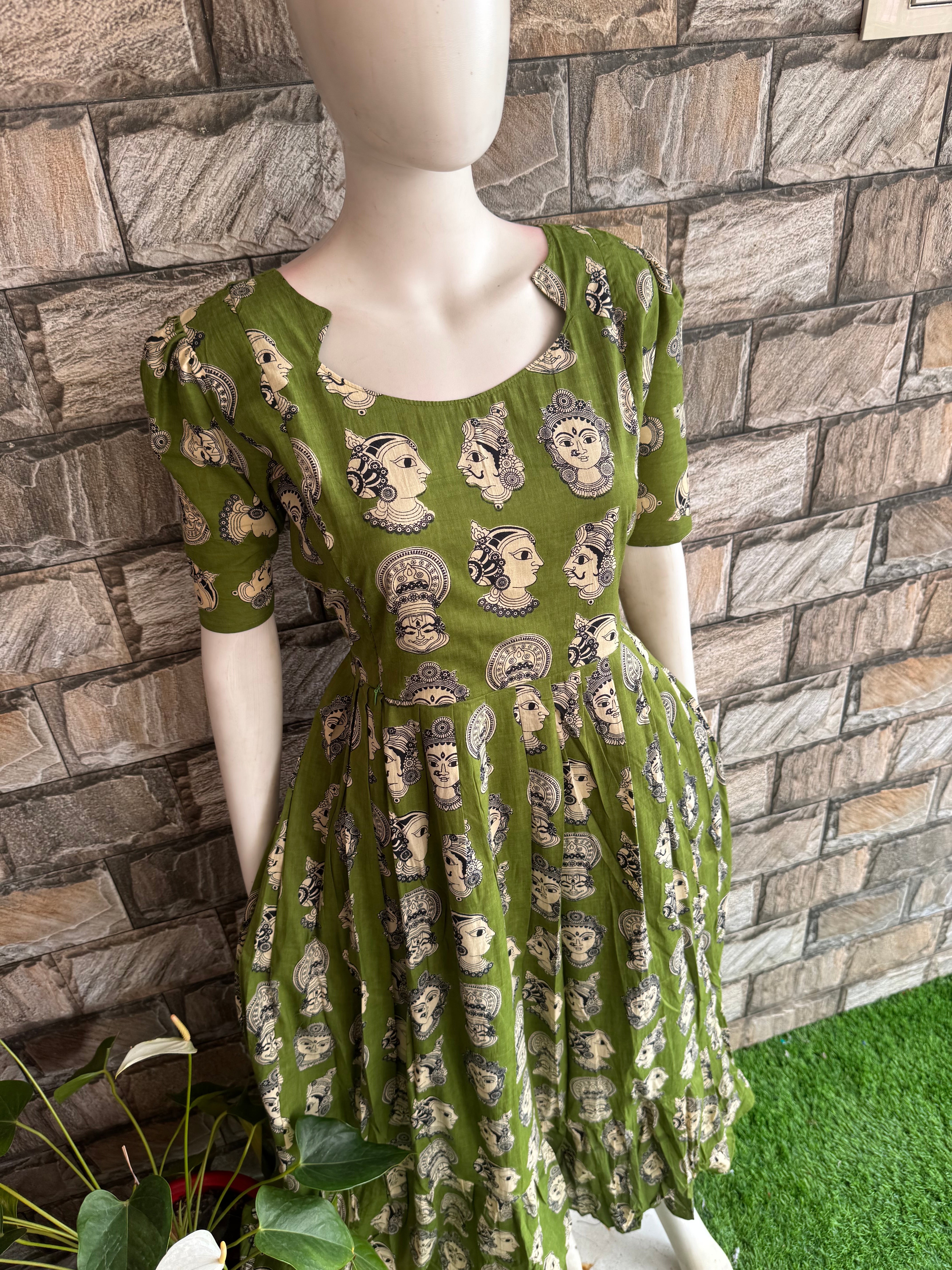 Mural soft cotton Maternity maxi