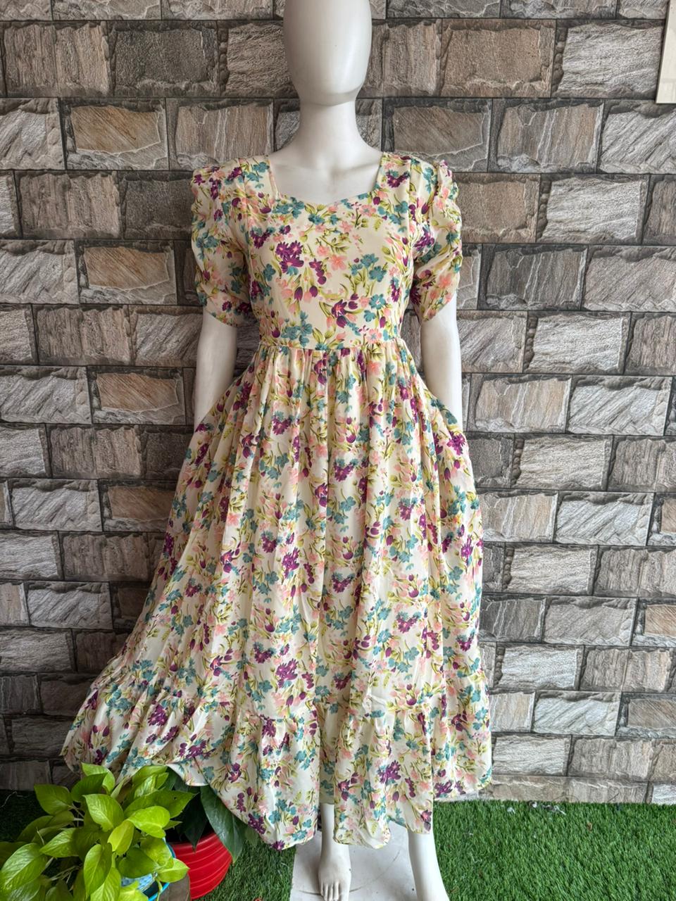 Sandal georgette maxi