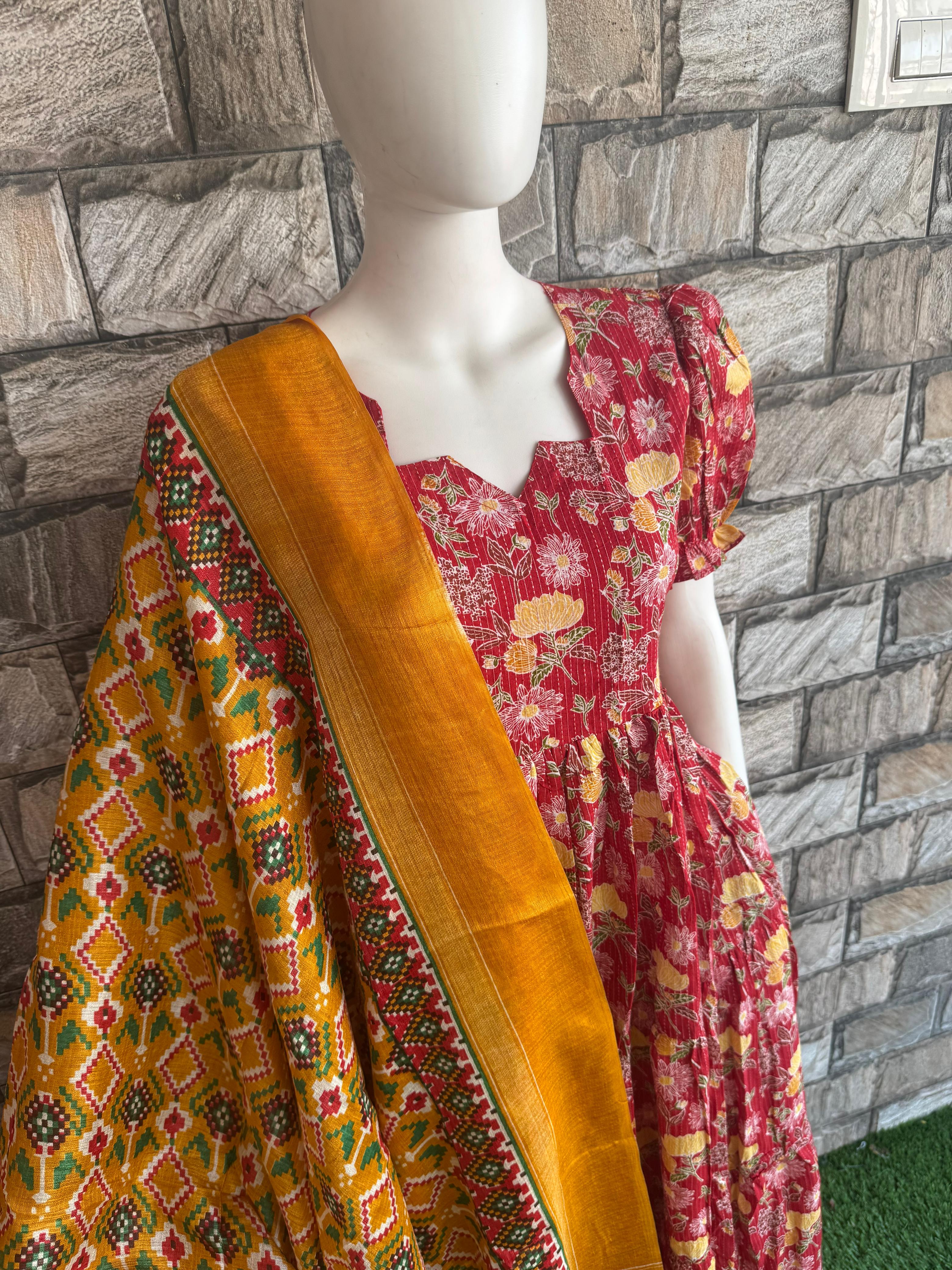 Multi color Yellow Dupatta CF125