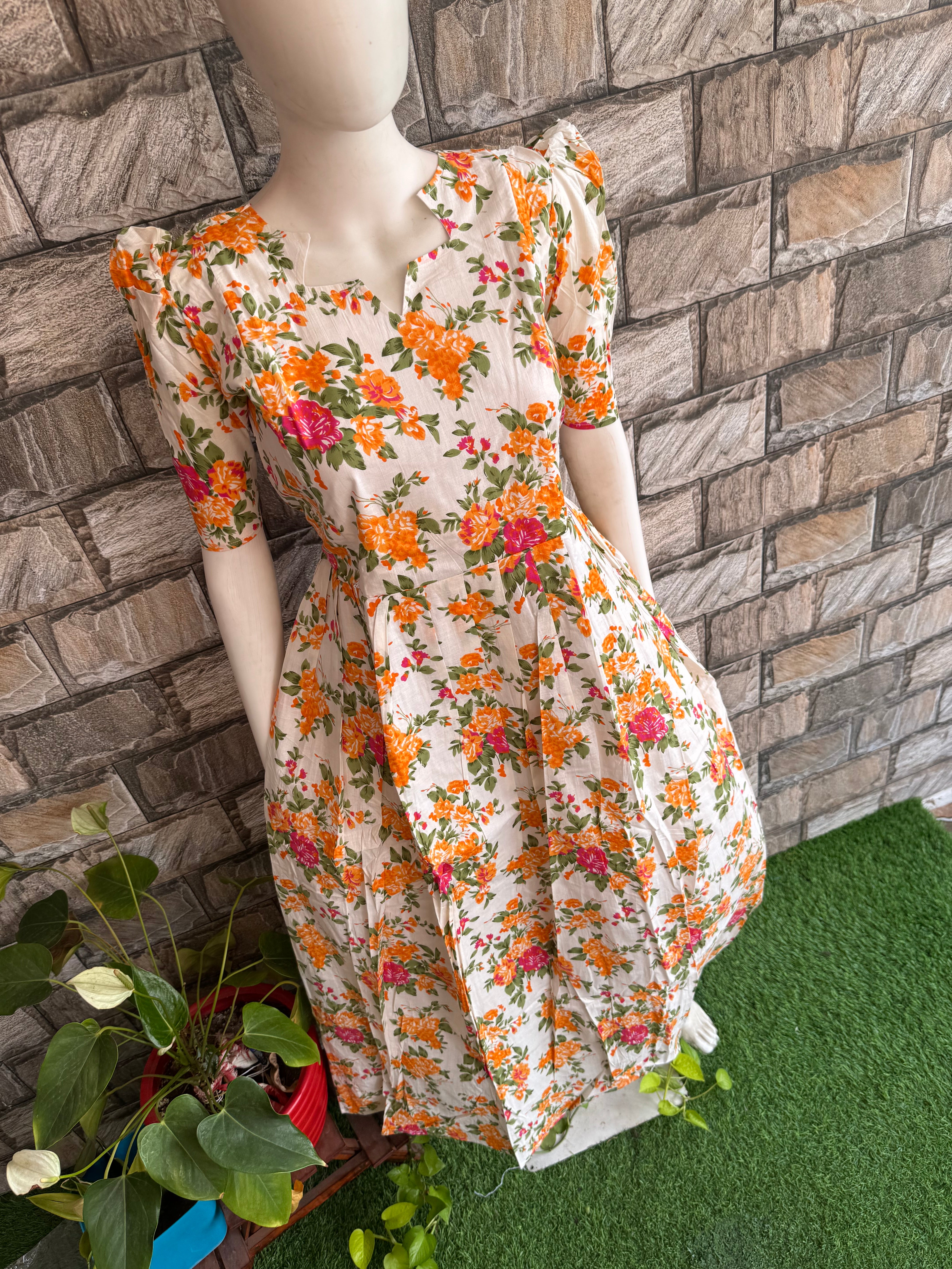 Blossom soft cotton Maternity maxi