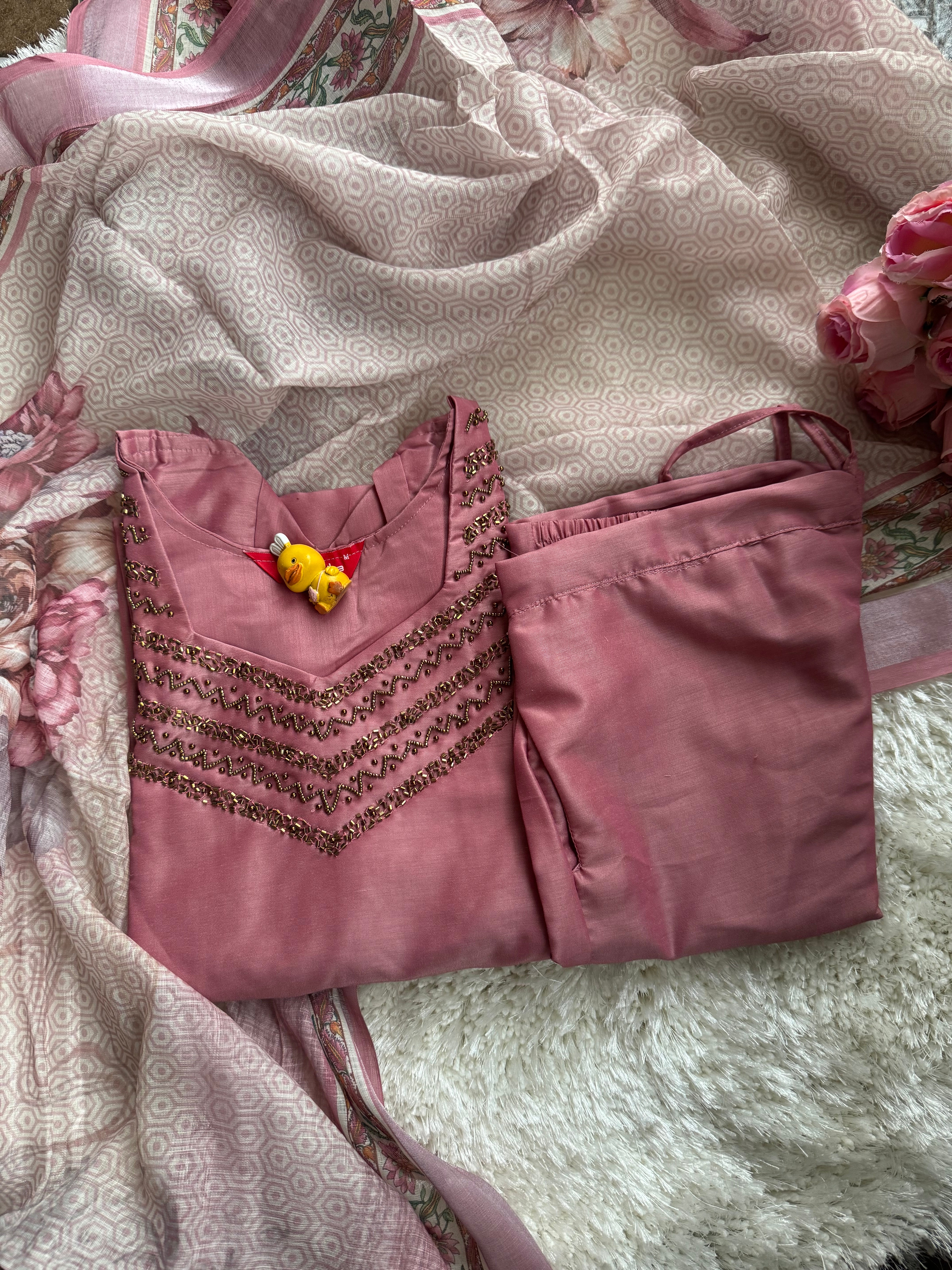 Titanium silk fabric  3 piece Set -Only Feeding Onion peel