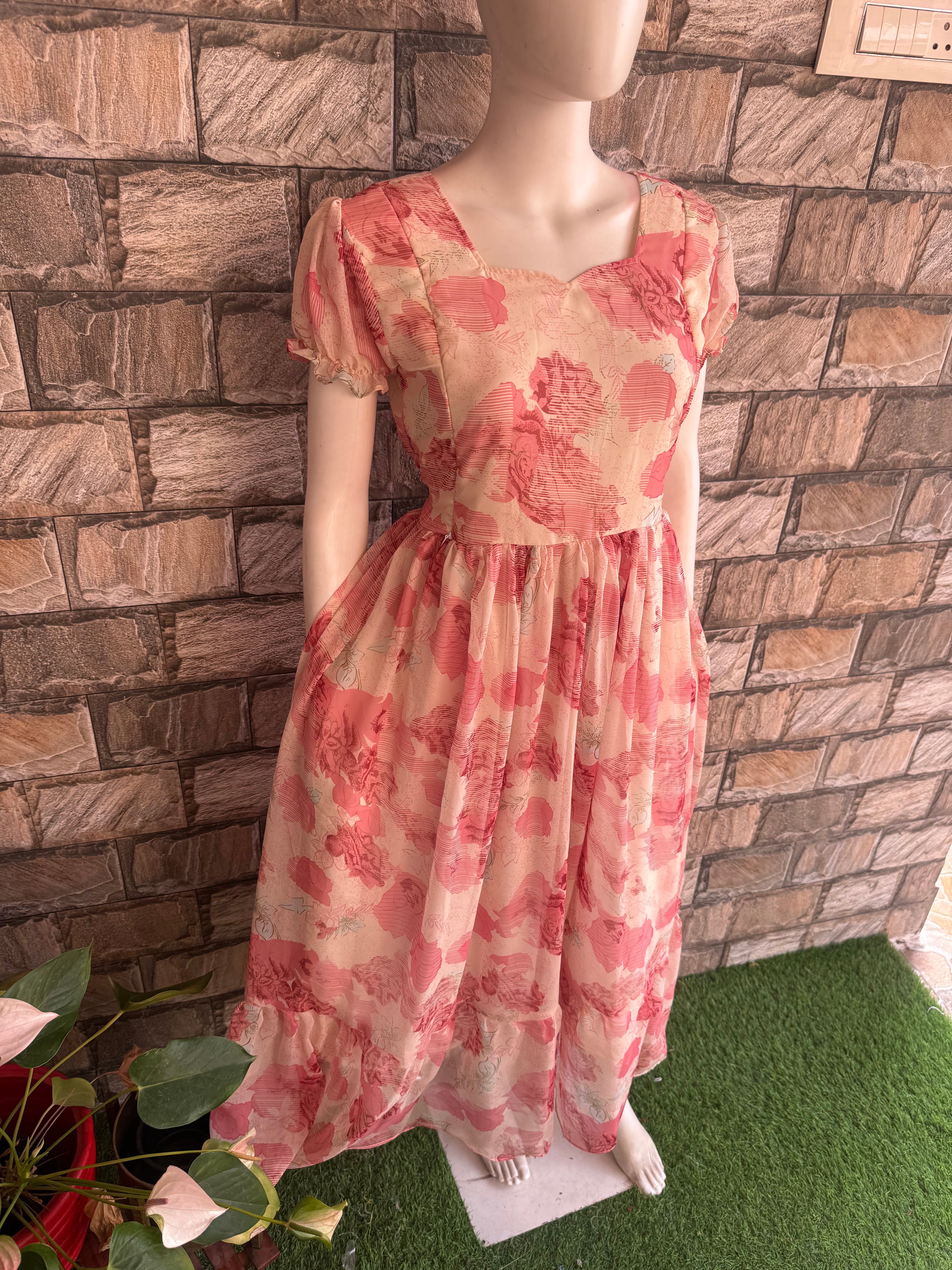 Peach love Maternity maxi