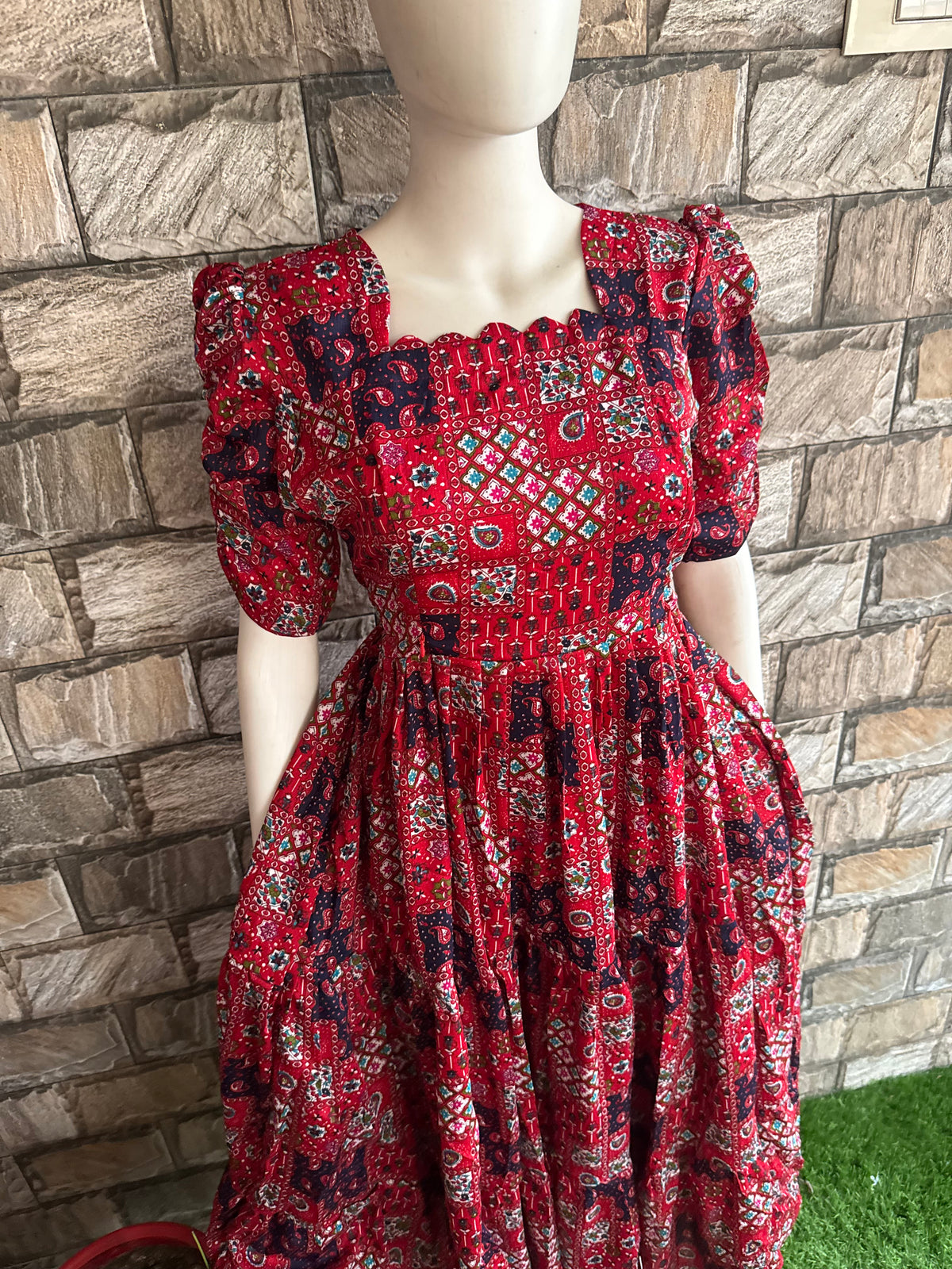 Delta crepe Maternity maxi Maroon