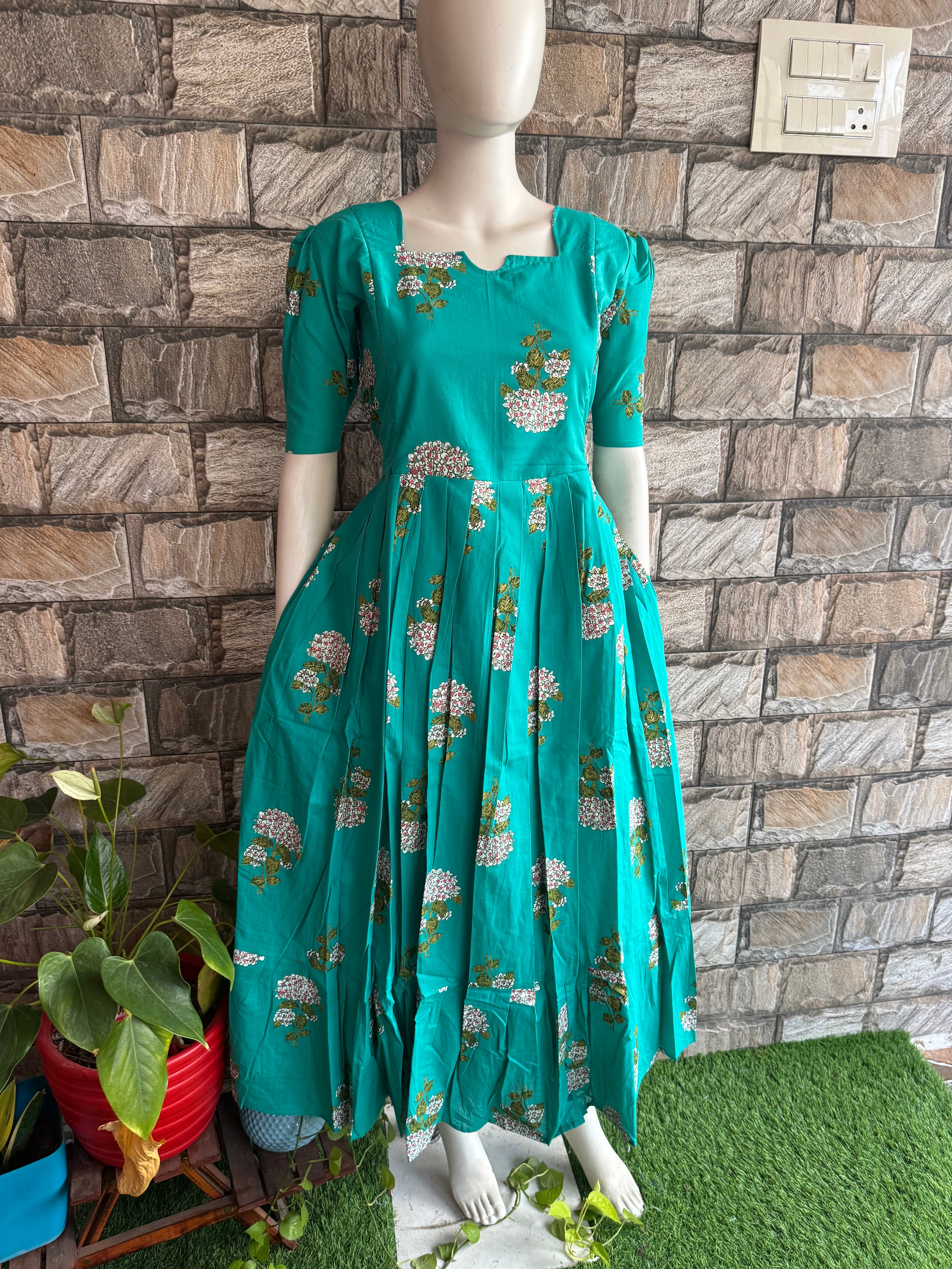 Blue Lady soft cotton Maternity maxi