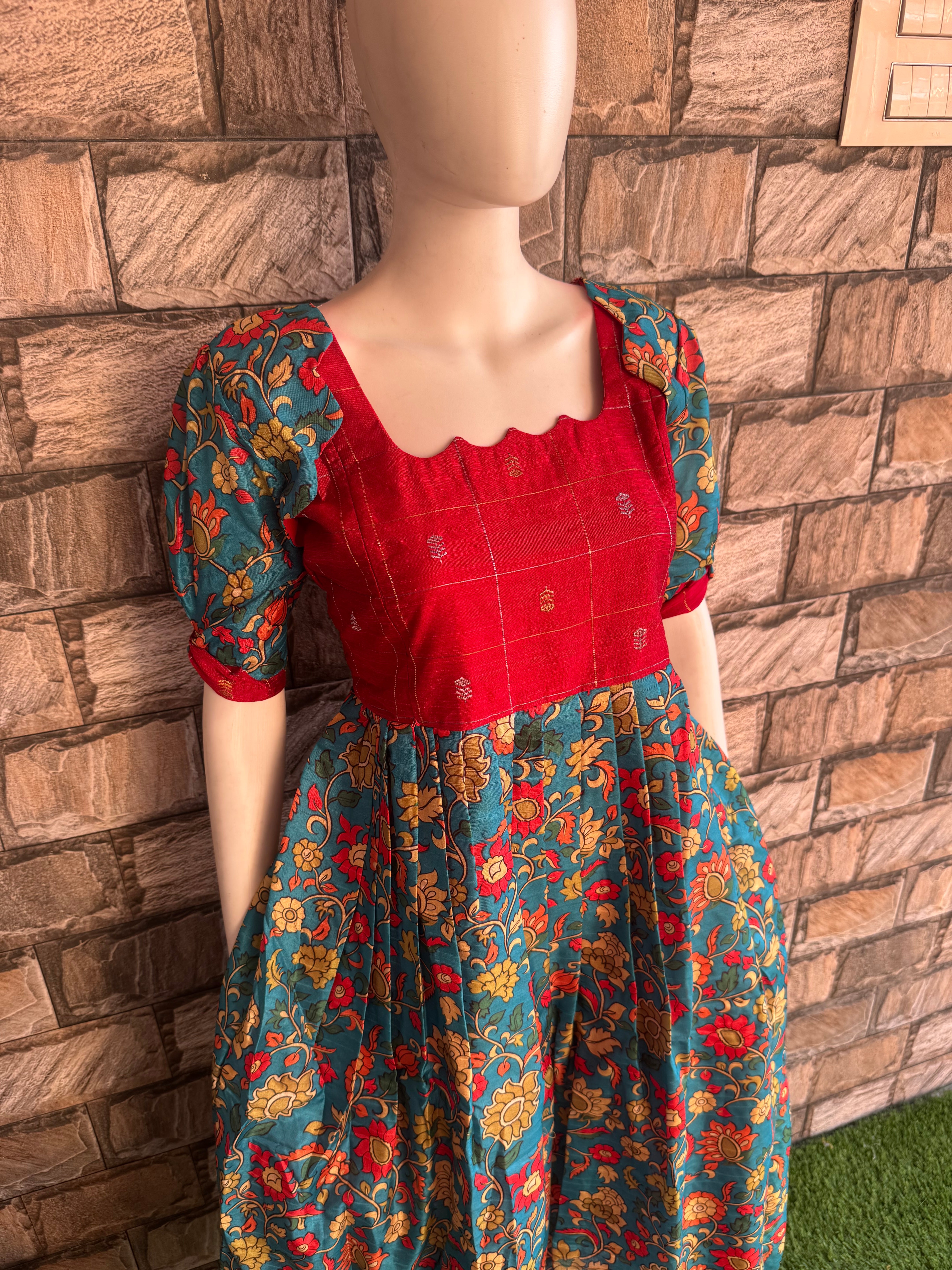 Chanderi Maternity maxi