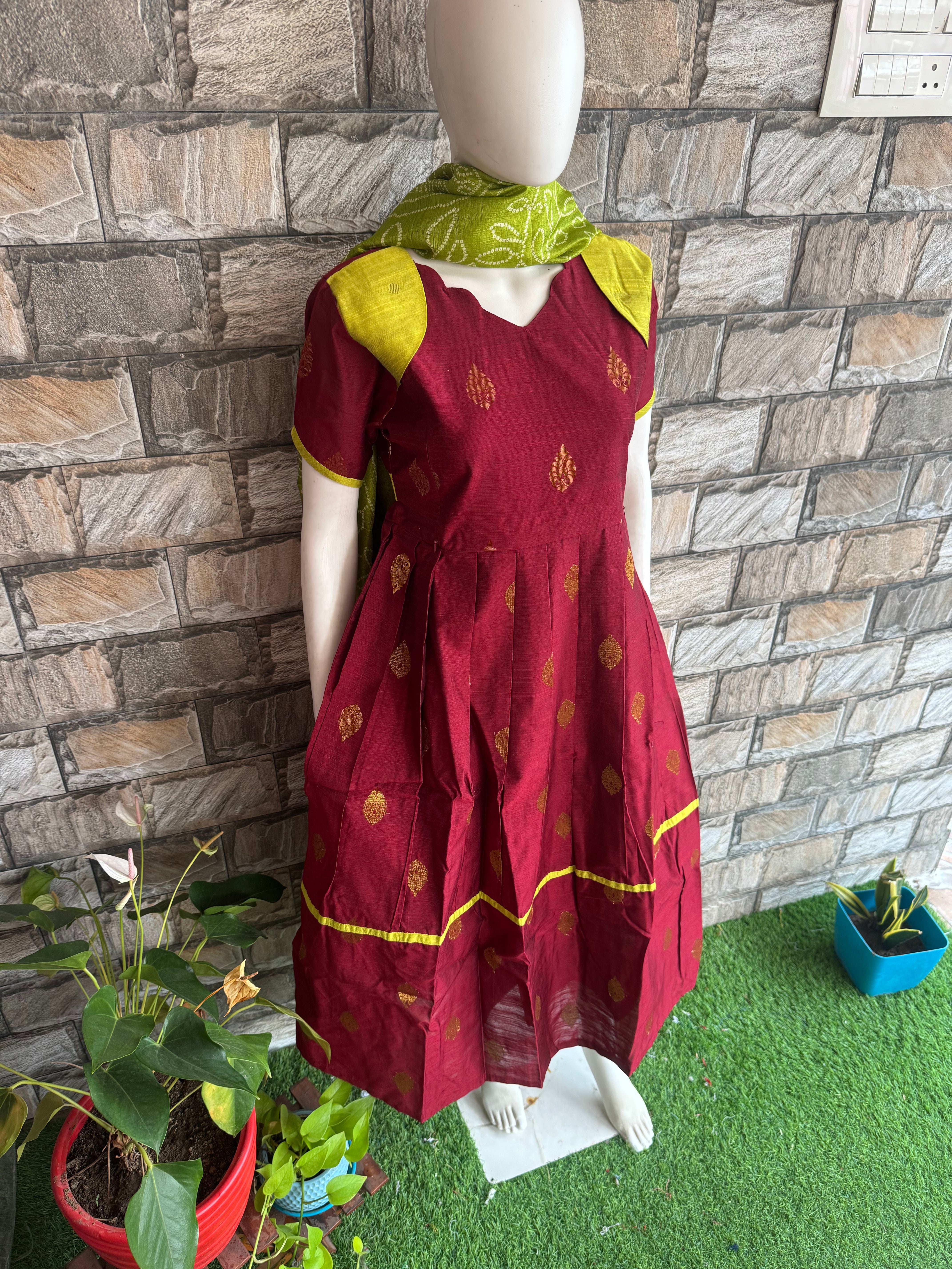 Maroon Blish Maternity maxi