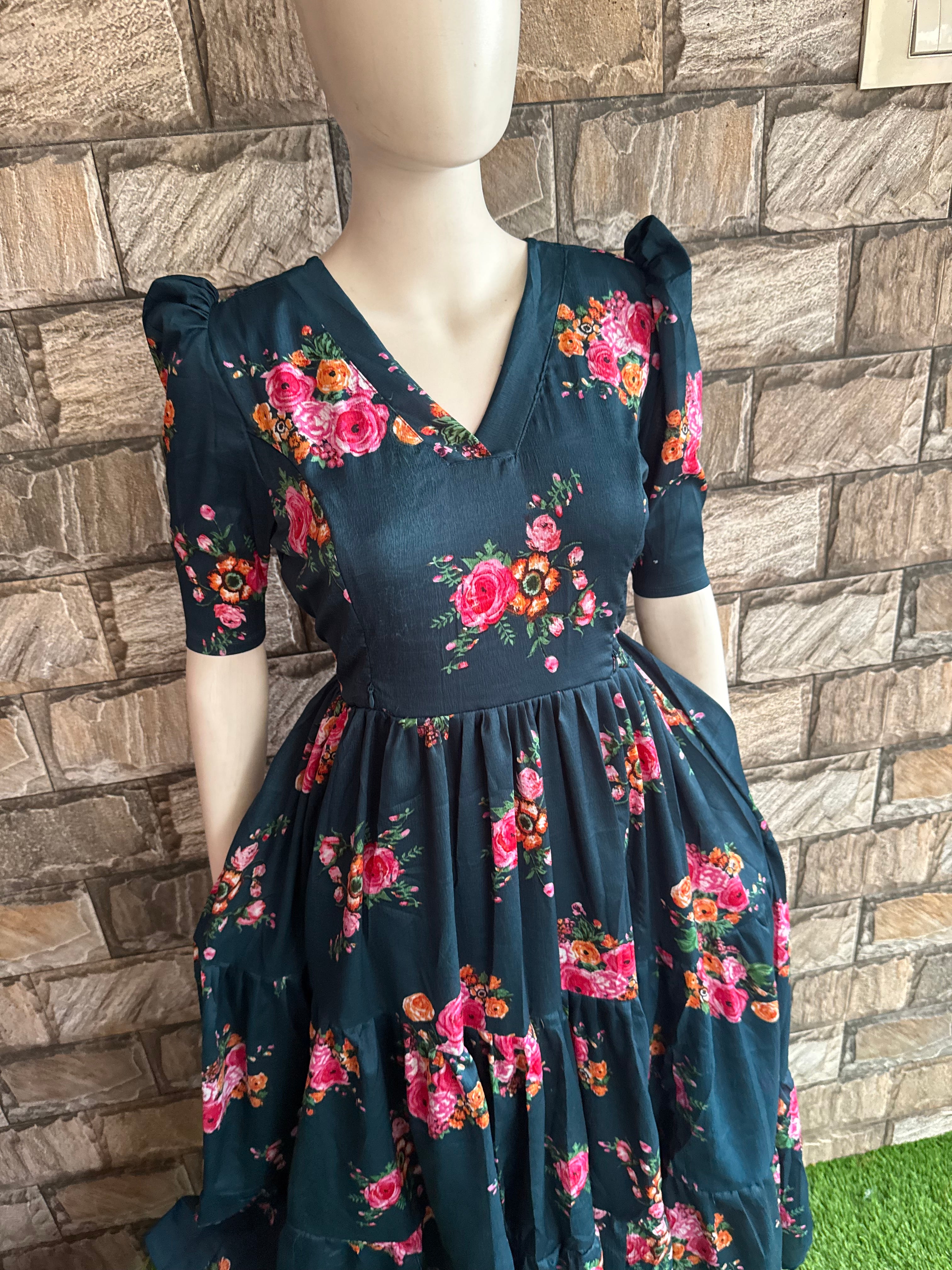 Delta Maternity maxi  TEAL GREEN