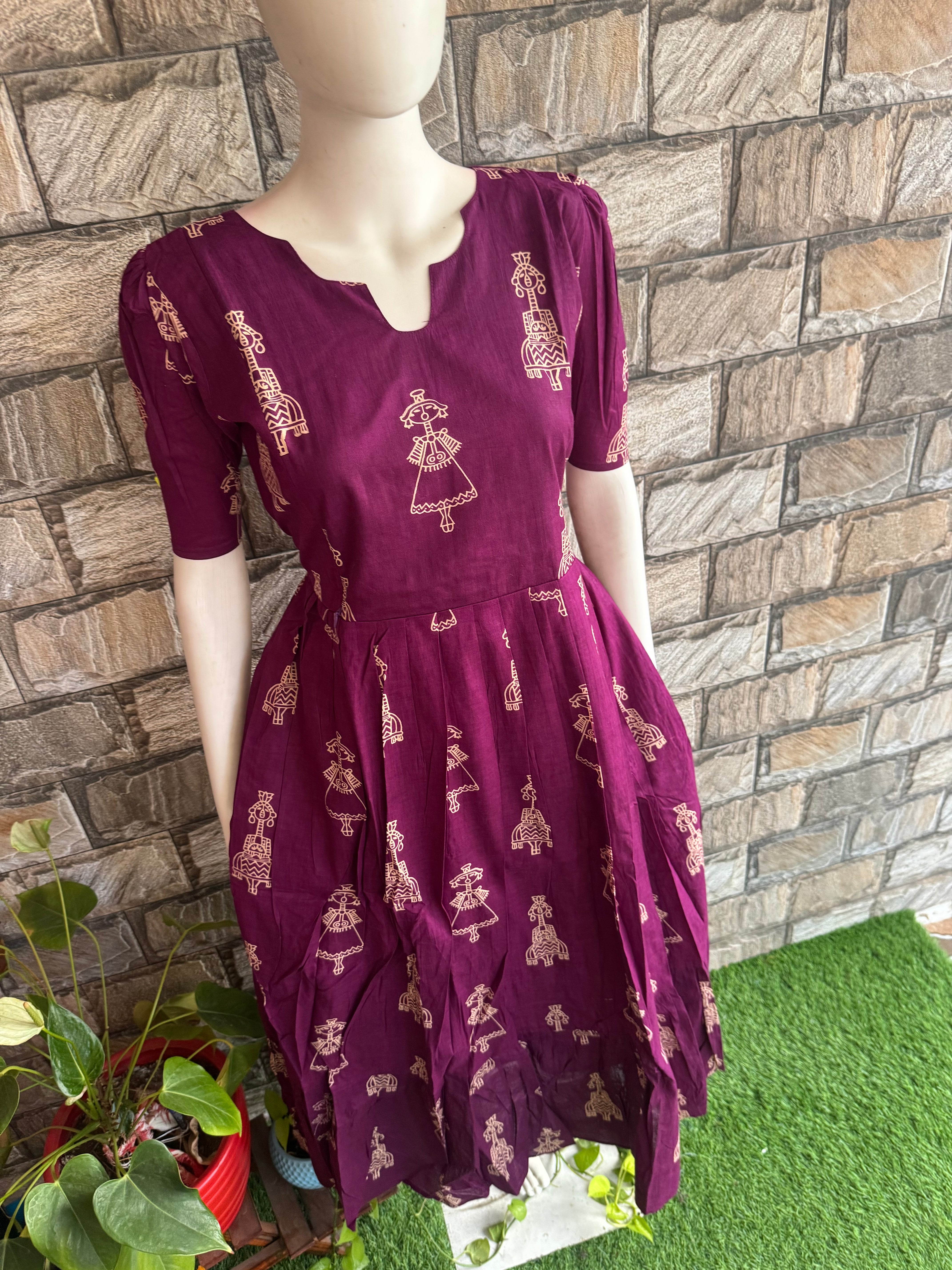 Plum Doll soft cotton Maternity maxi