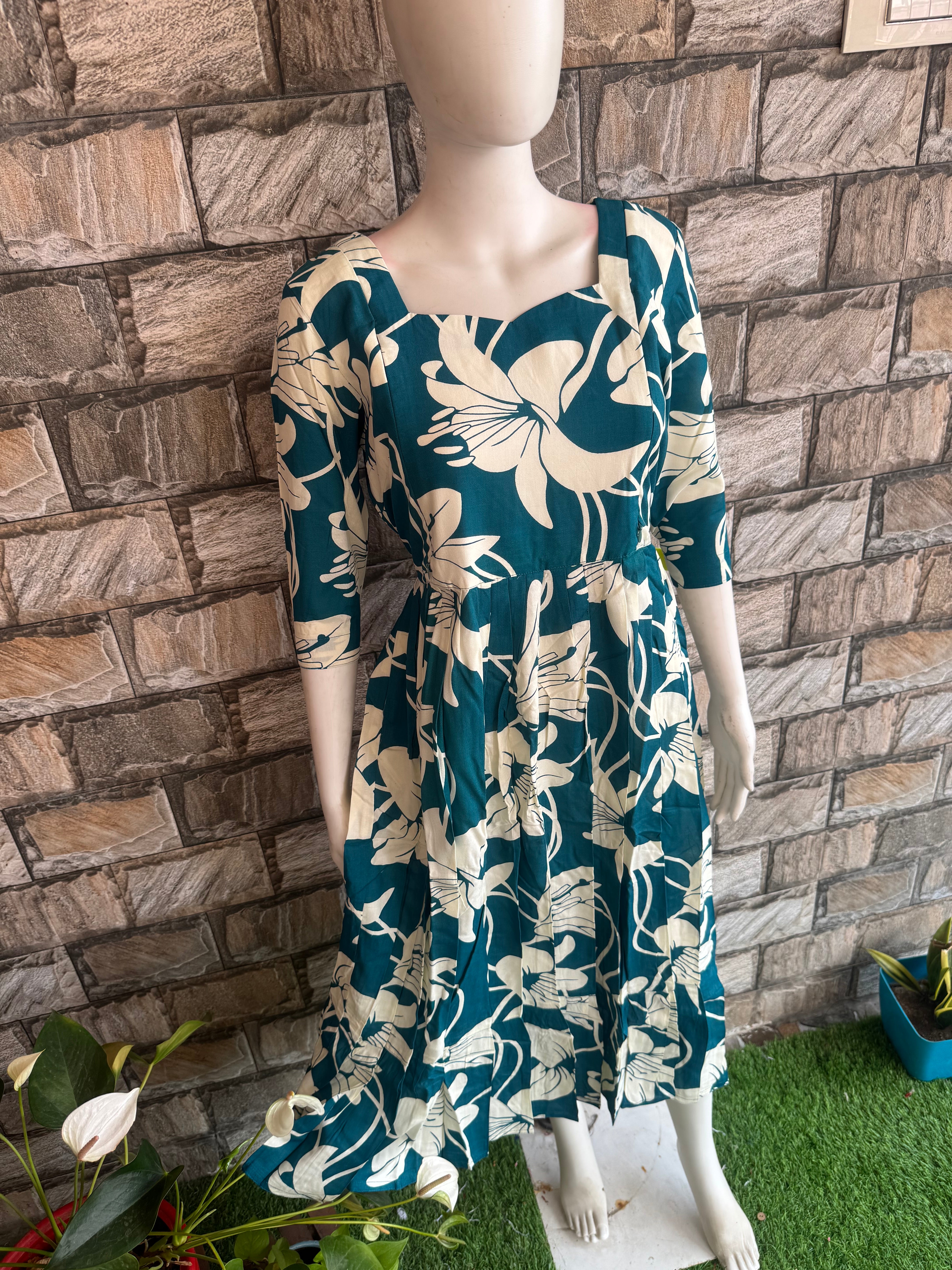 Rama Green summer Maternity Maxi