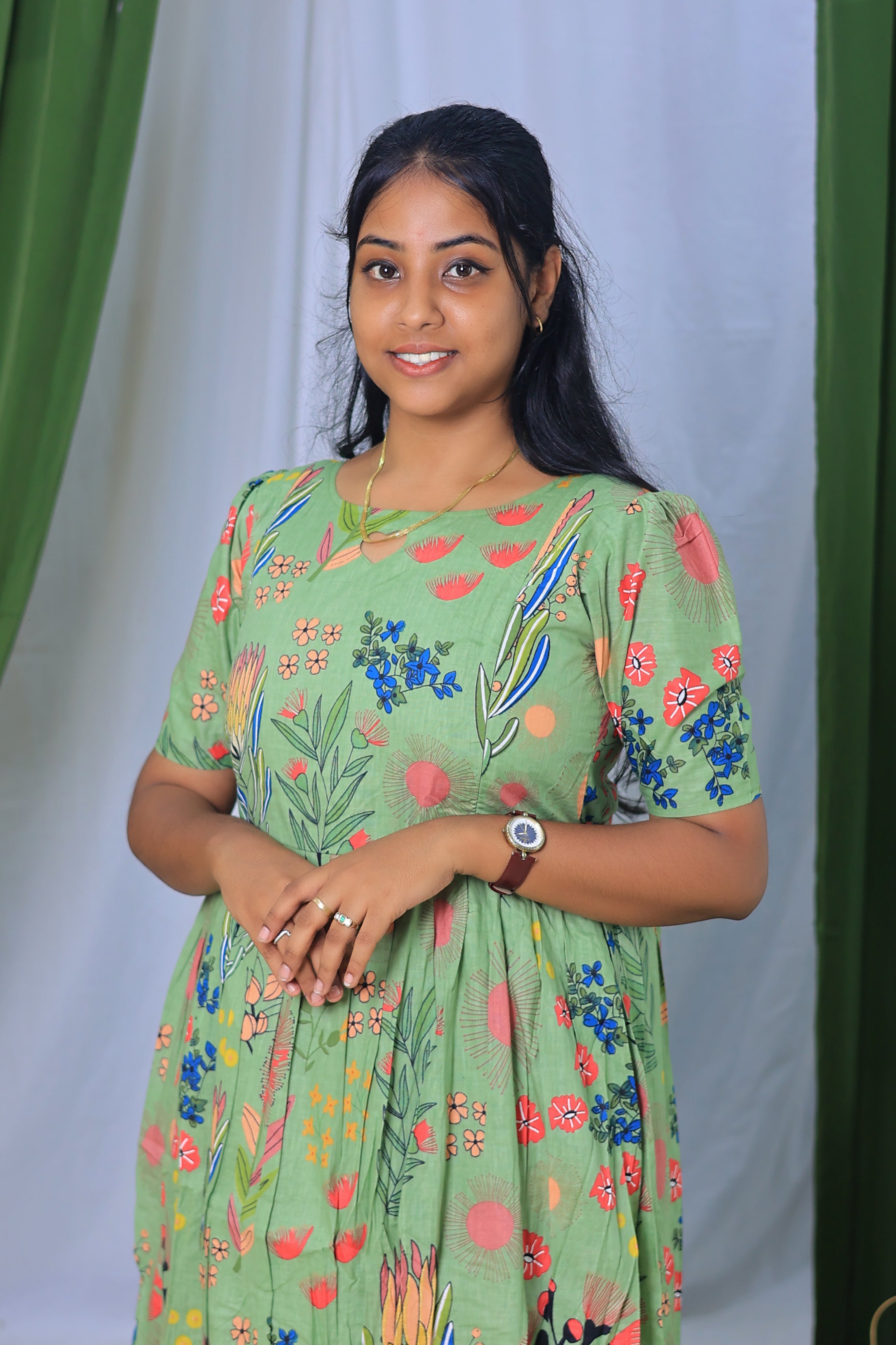 Soft cotton Maternity maxi - Pista