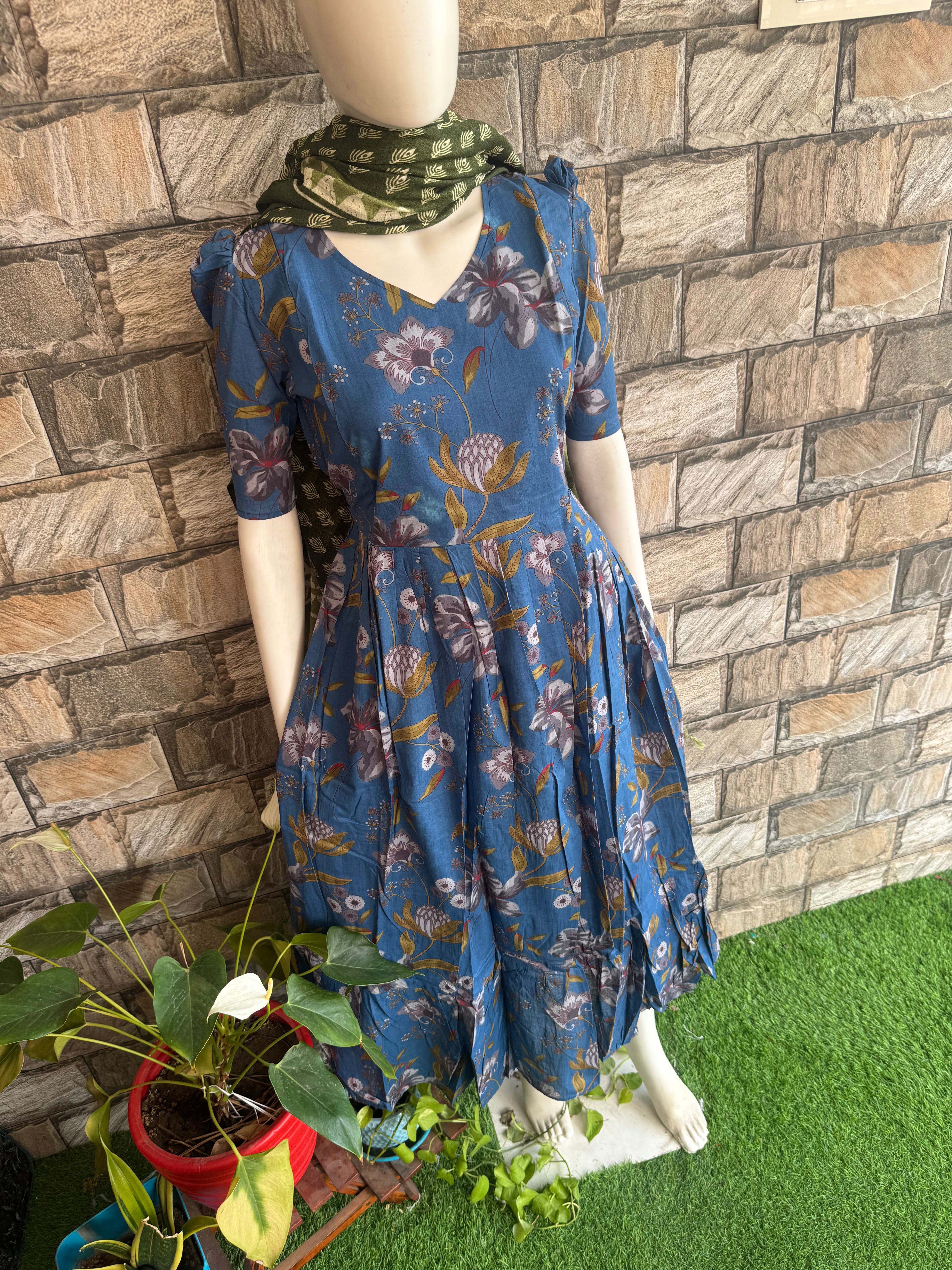 Pale Blue soft cotton Maternity max