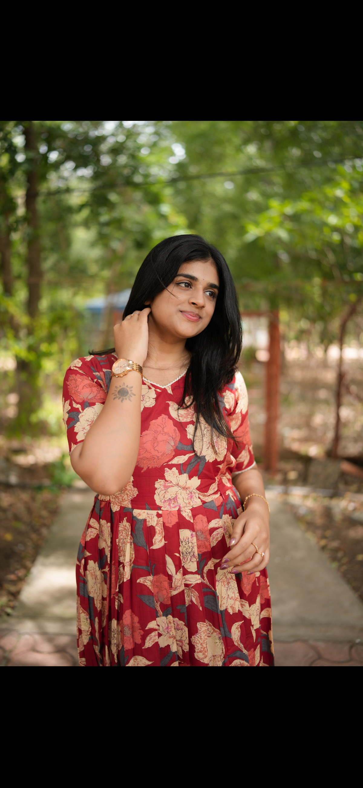 Soft cotton Maternity Feeding Maxi Hibiscus