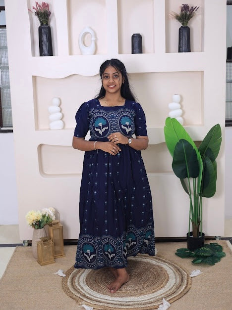 Pure soft cotton Maternity maxi  - Neelima