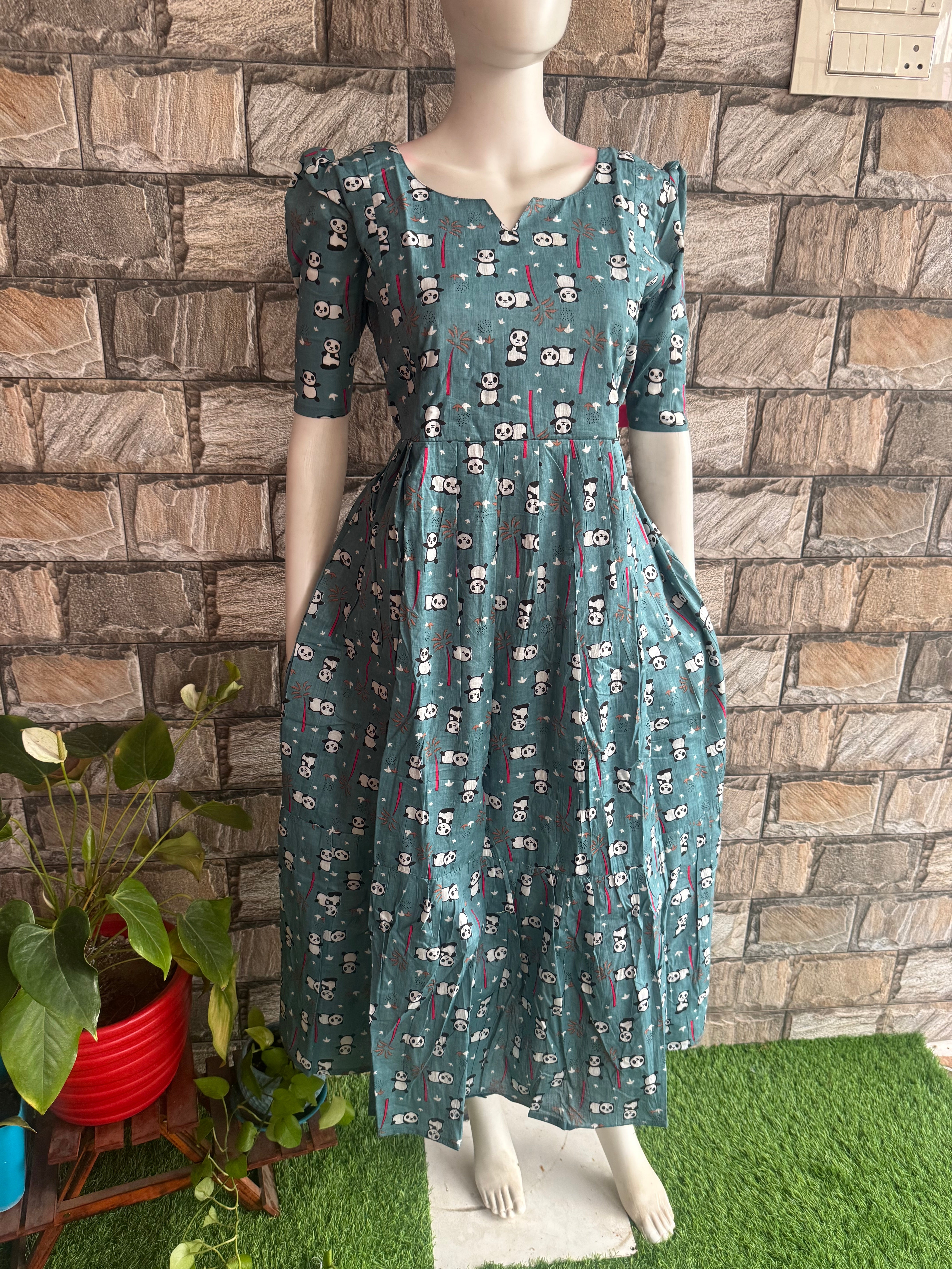 Budget  soft cotton Maternity maxi