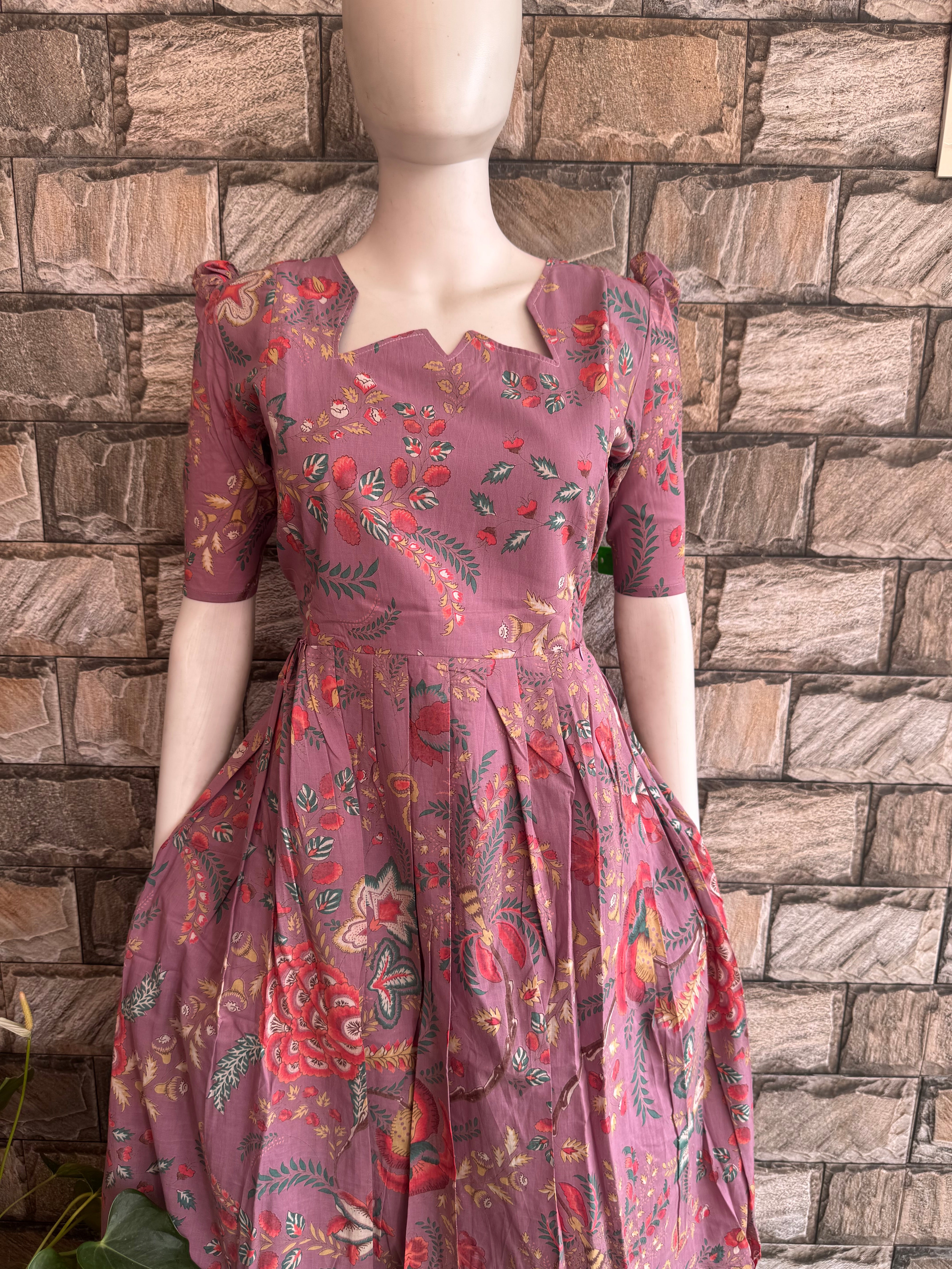 Onion peel soft cotton Maternity maxi