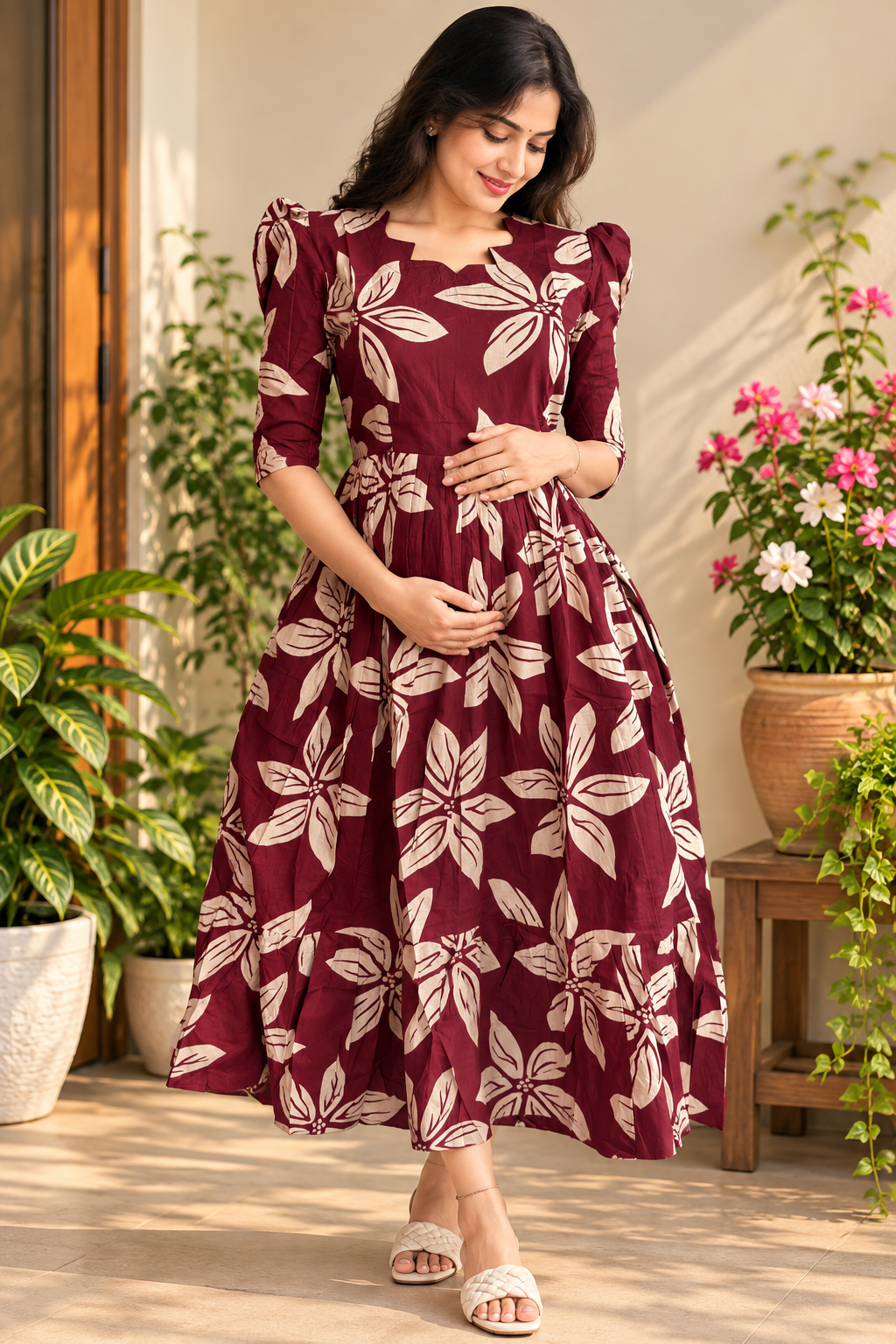 Premium soft  cotton Maternity maxi Budget launch