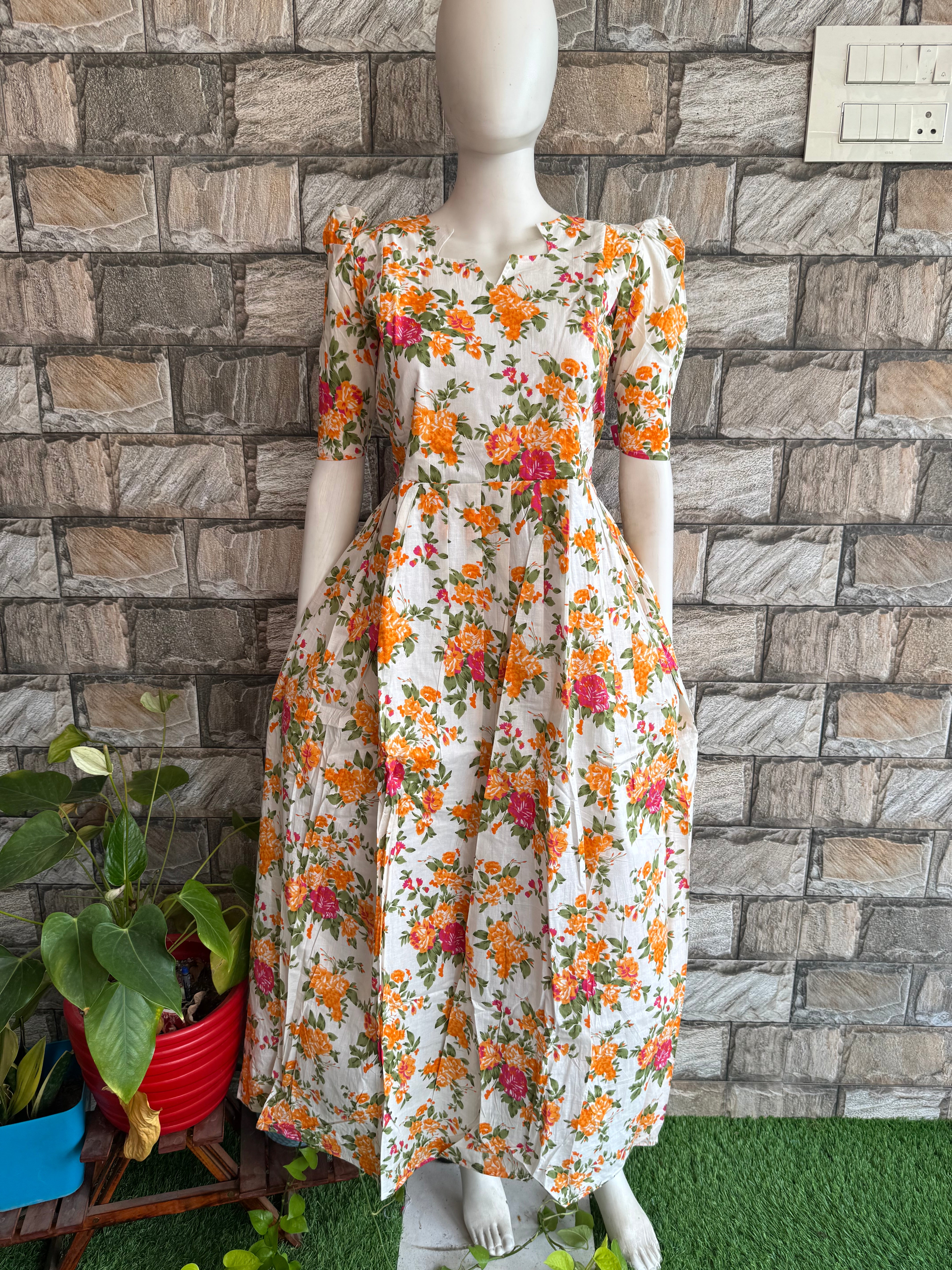 Blossom soft cotton Maternity maxi