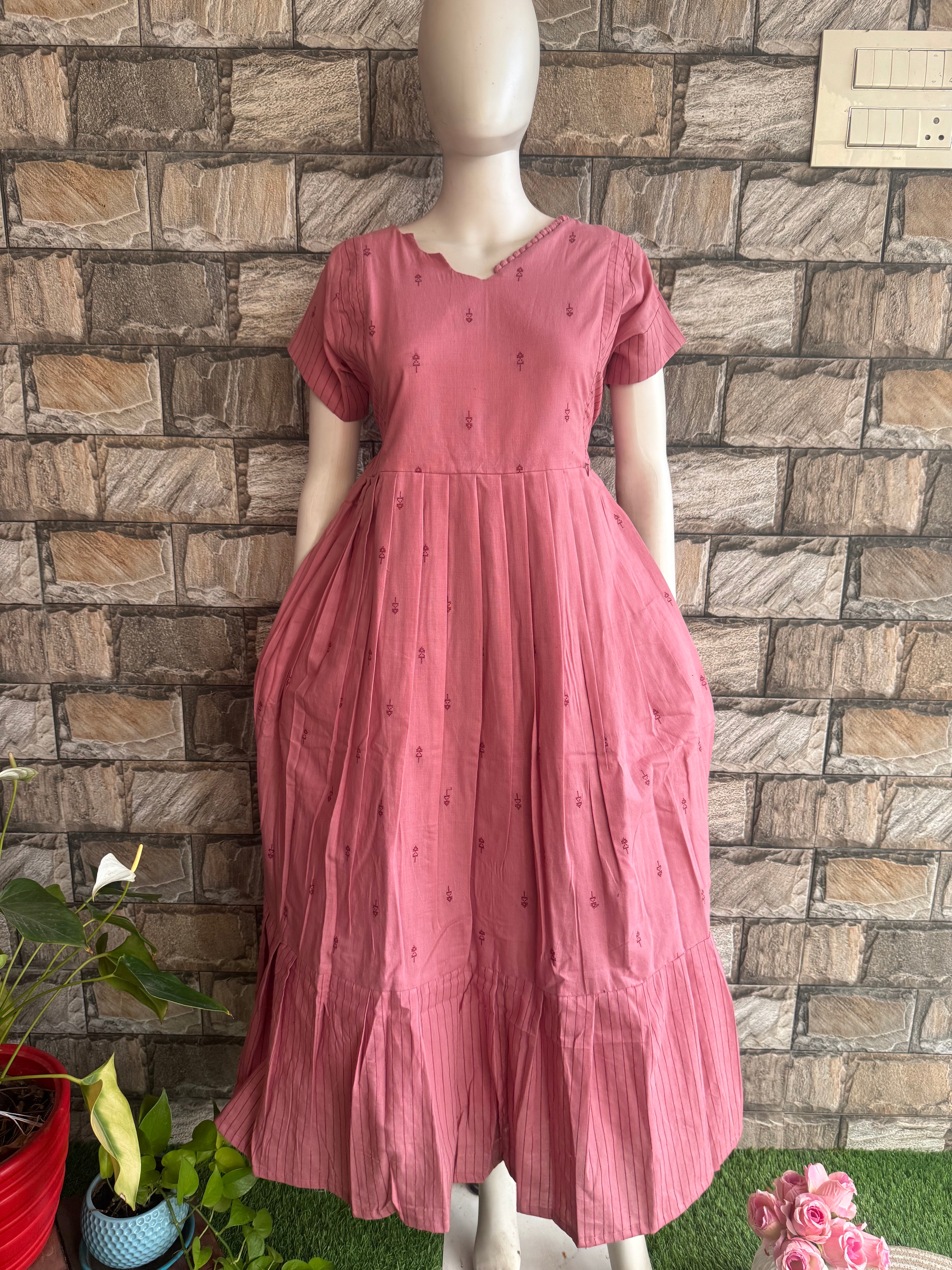 Maternity maxi Handloom cotton Best price Onion peel