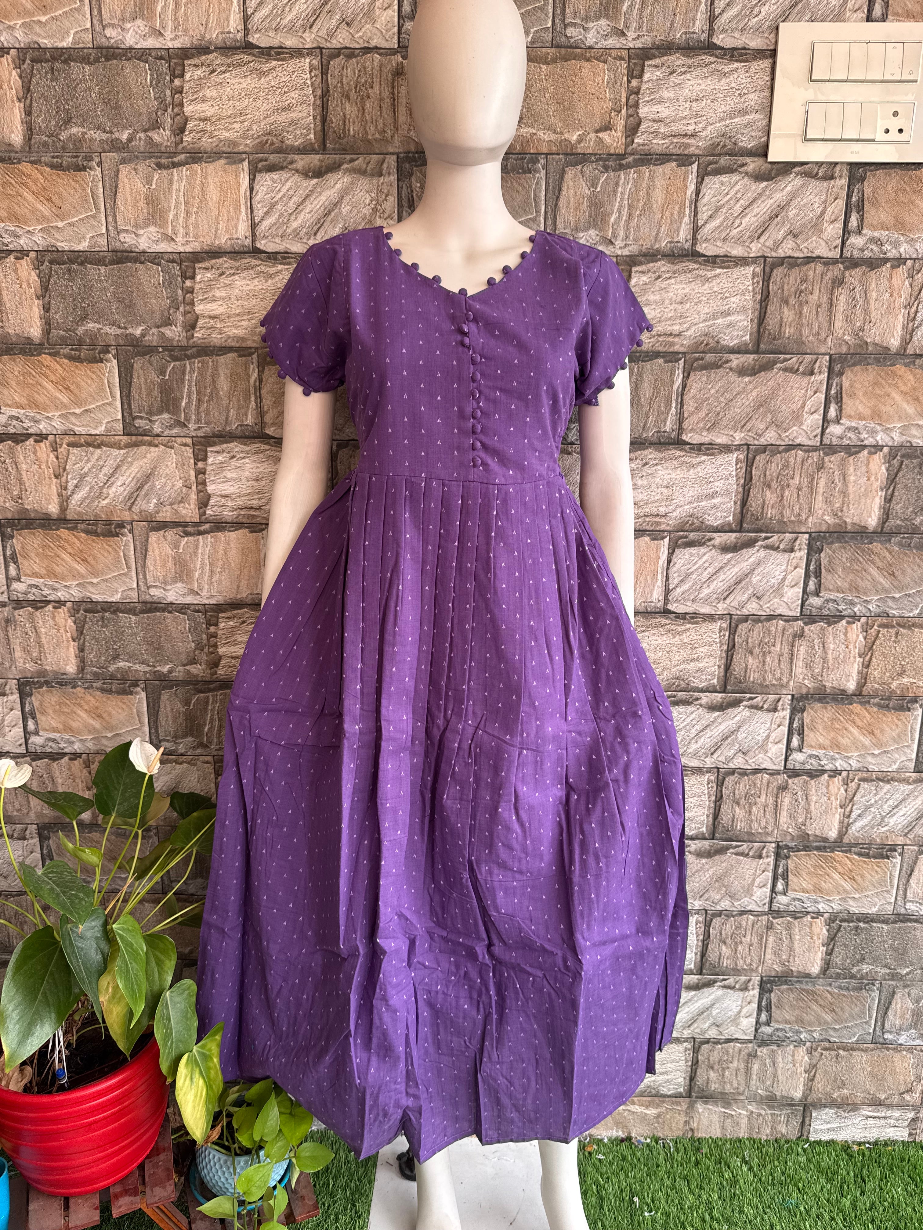 Handloom Cotton Maternity maxi