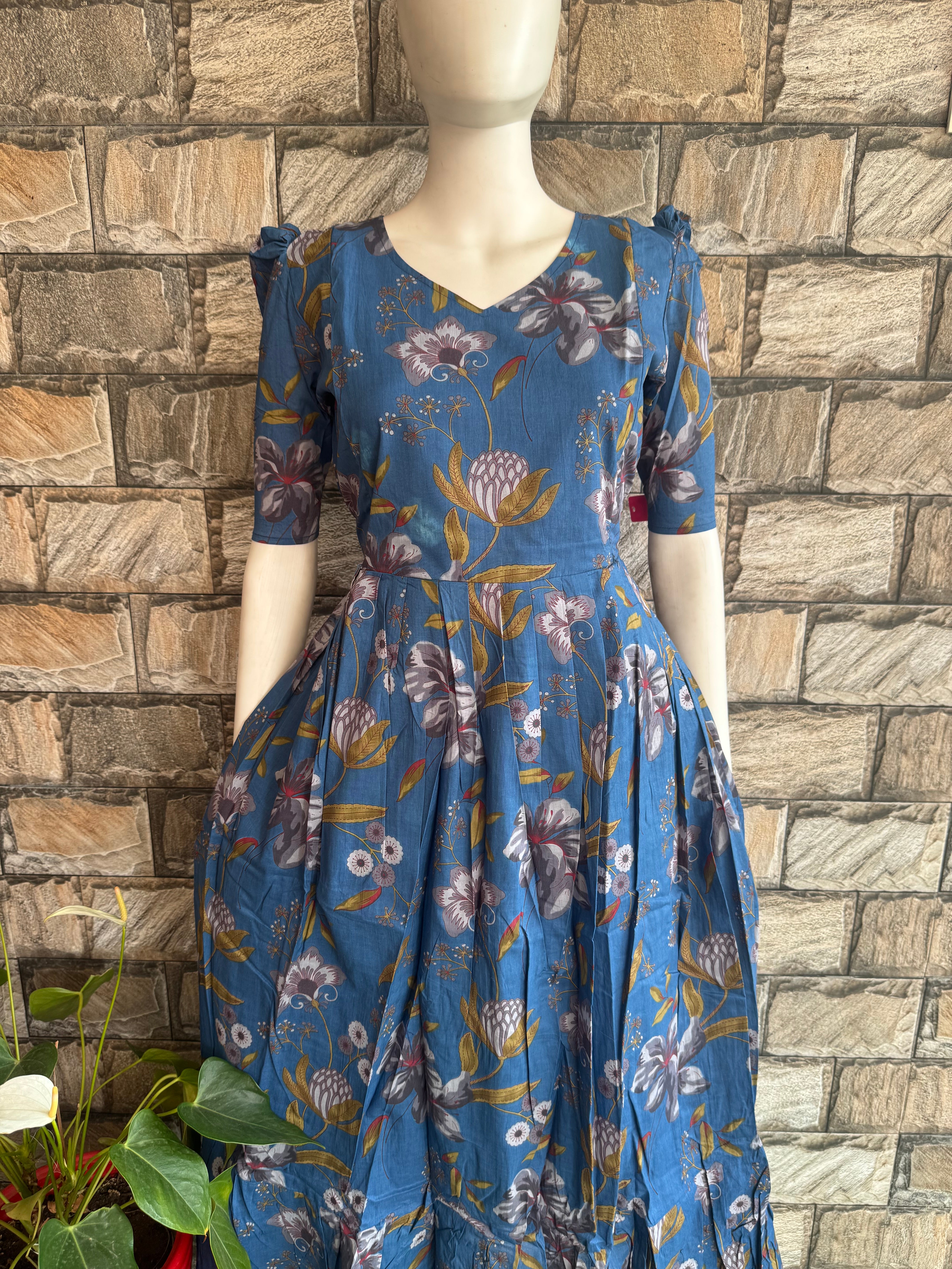 Pale Blue soft cotton Maternity max