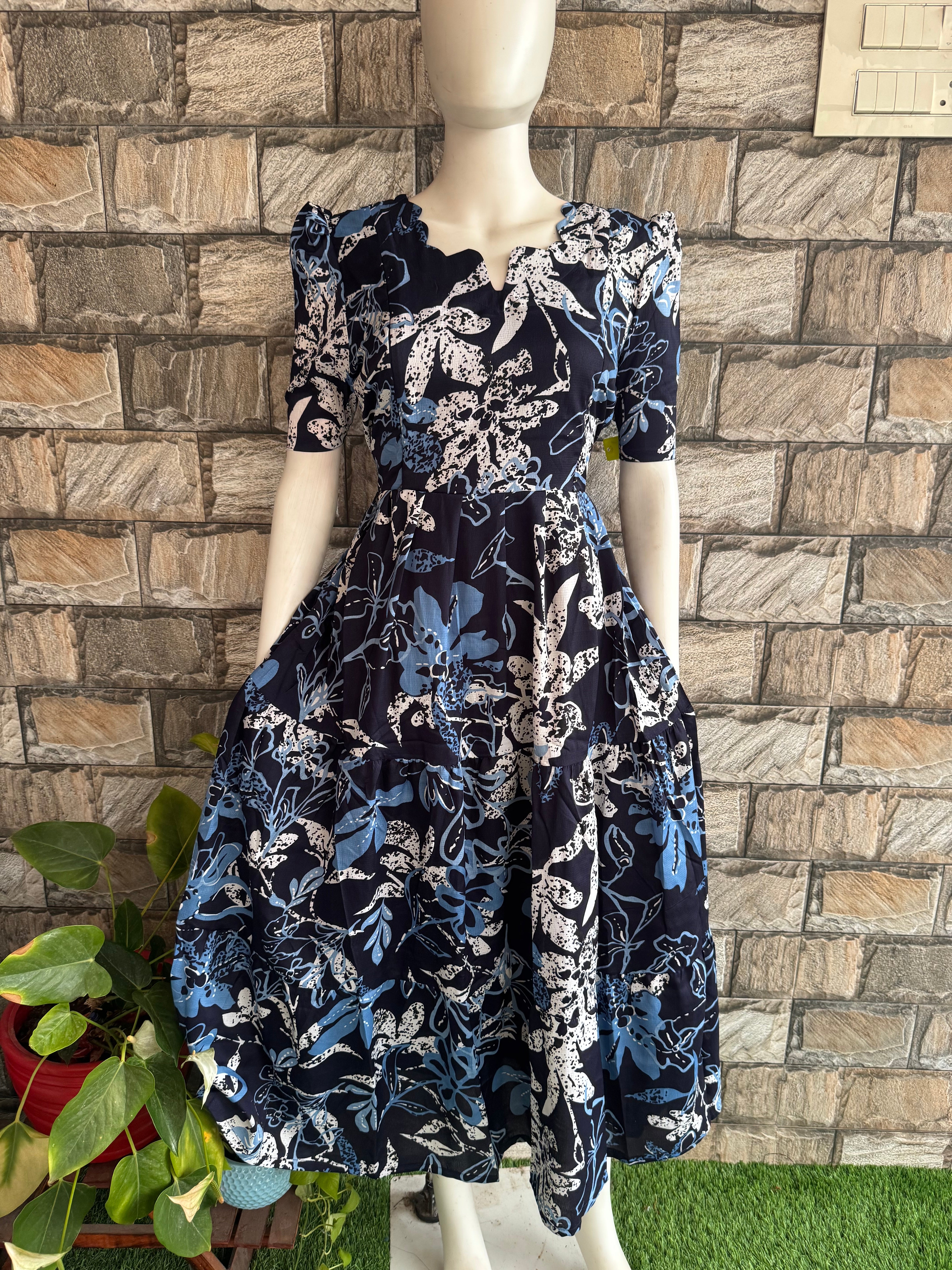 Delta Maternity Feeding maxi  Navy blue