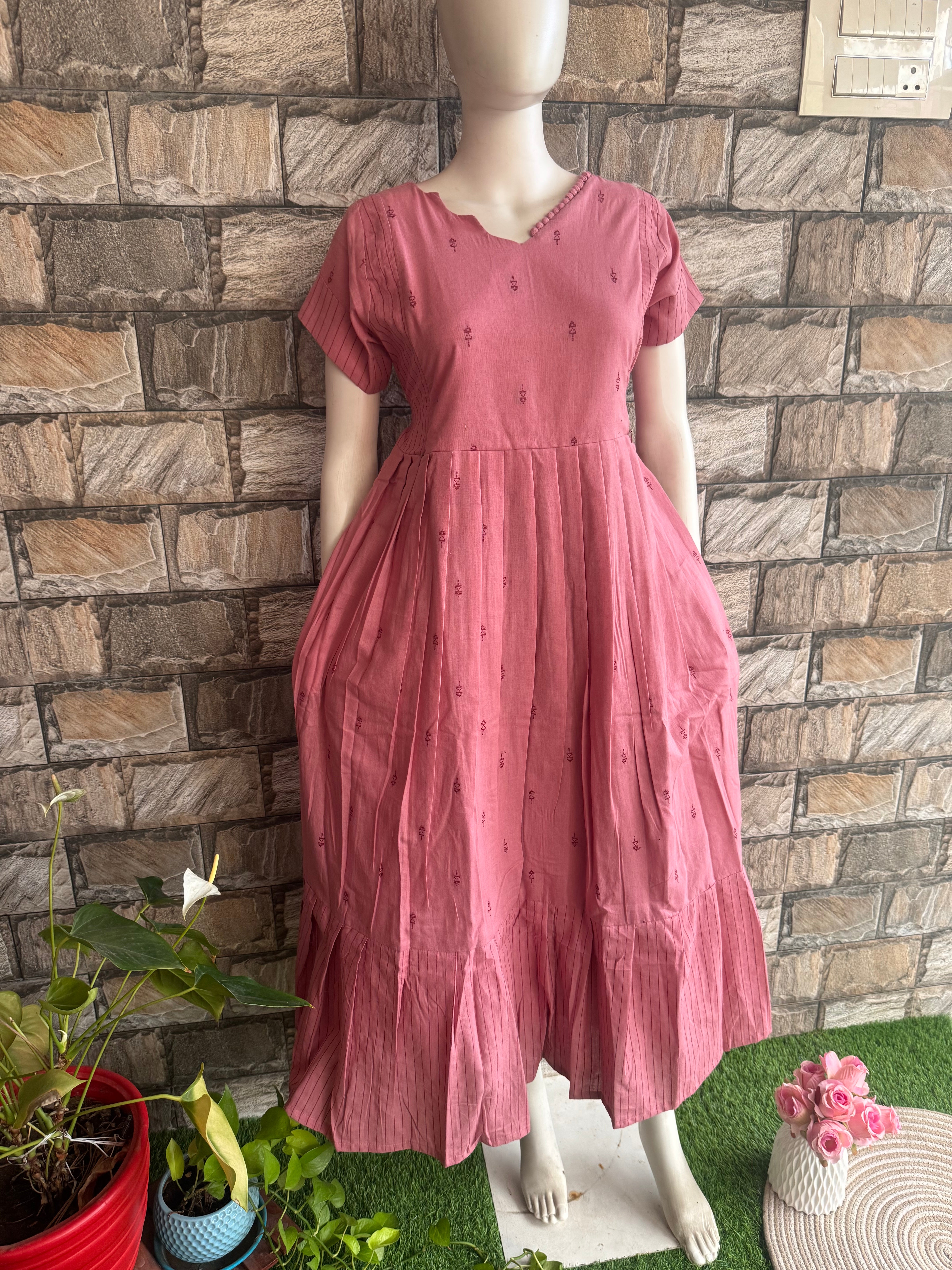 Maternity maxi Handloom cotton Best price Onion peel