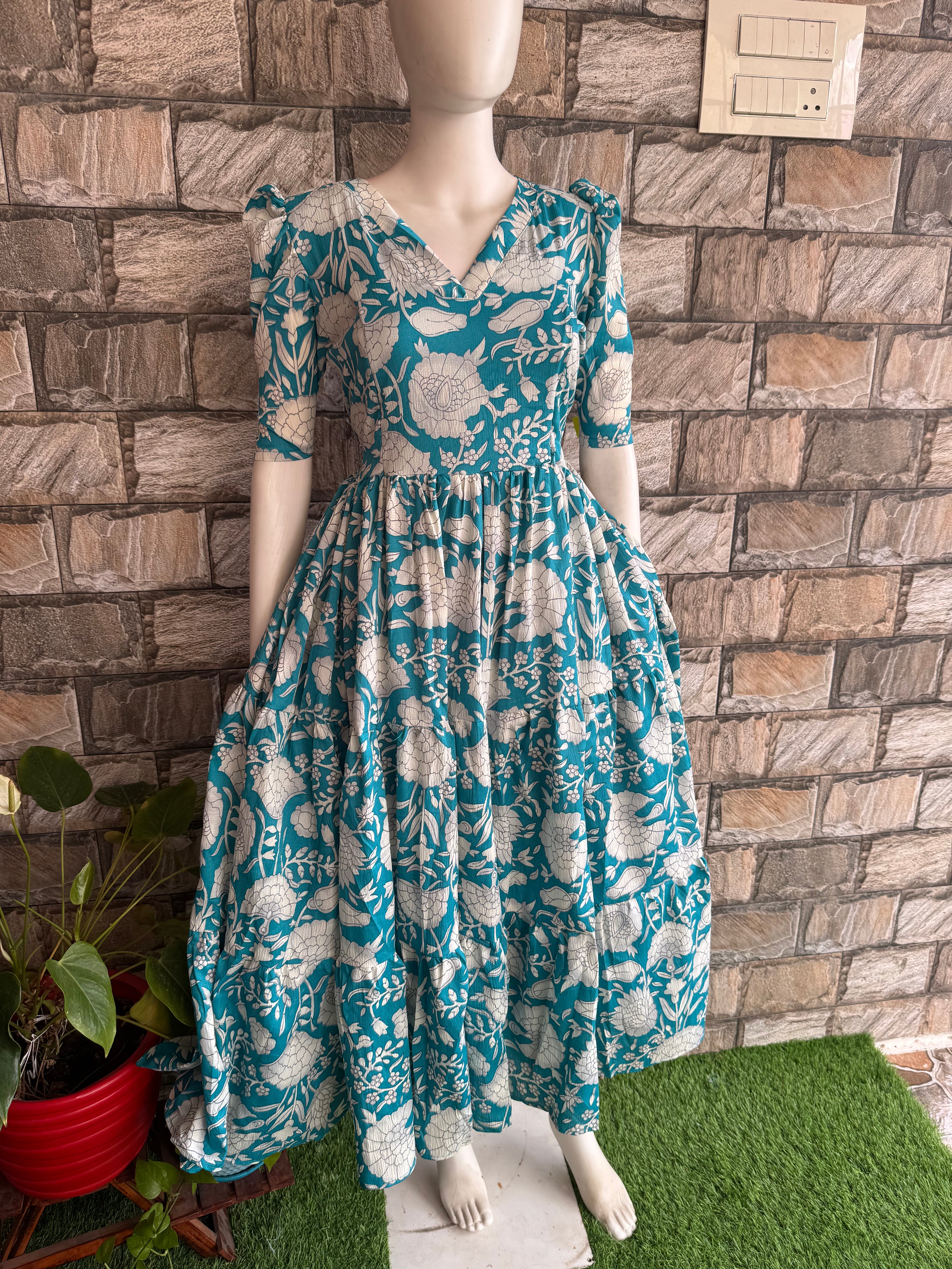 Delta Maternity maxi Dark Rama blue