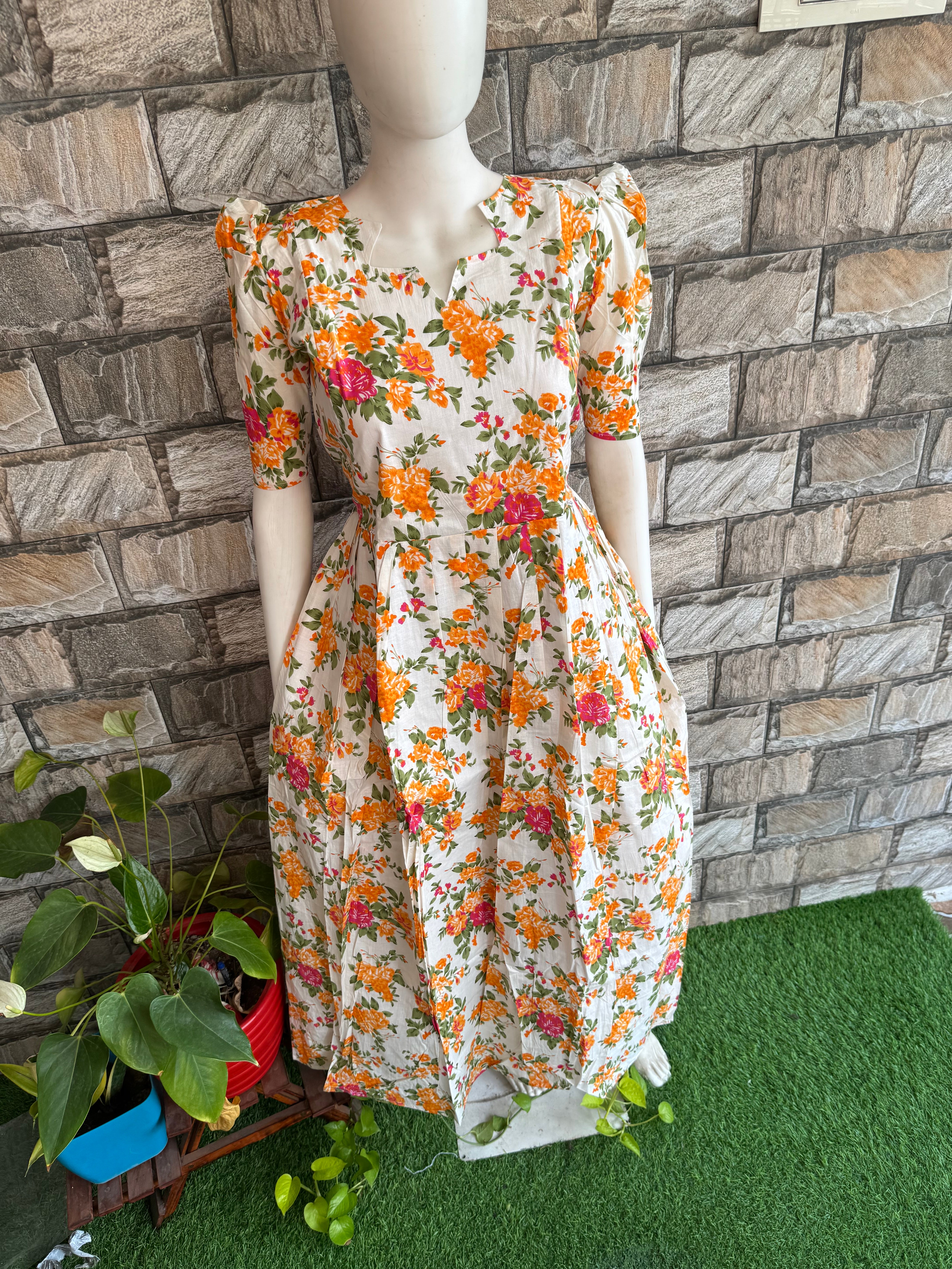 Blossom soft cotton Maternity maxi