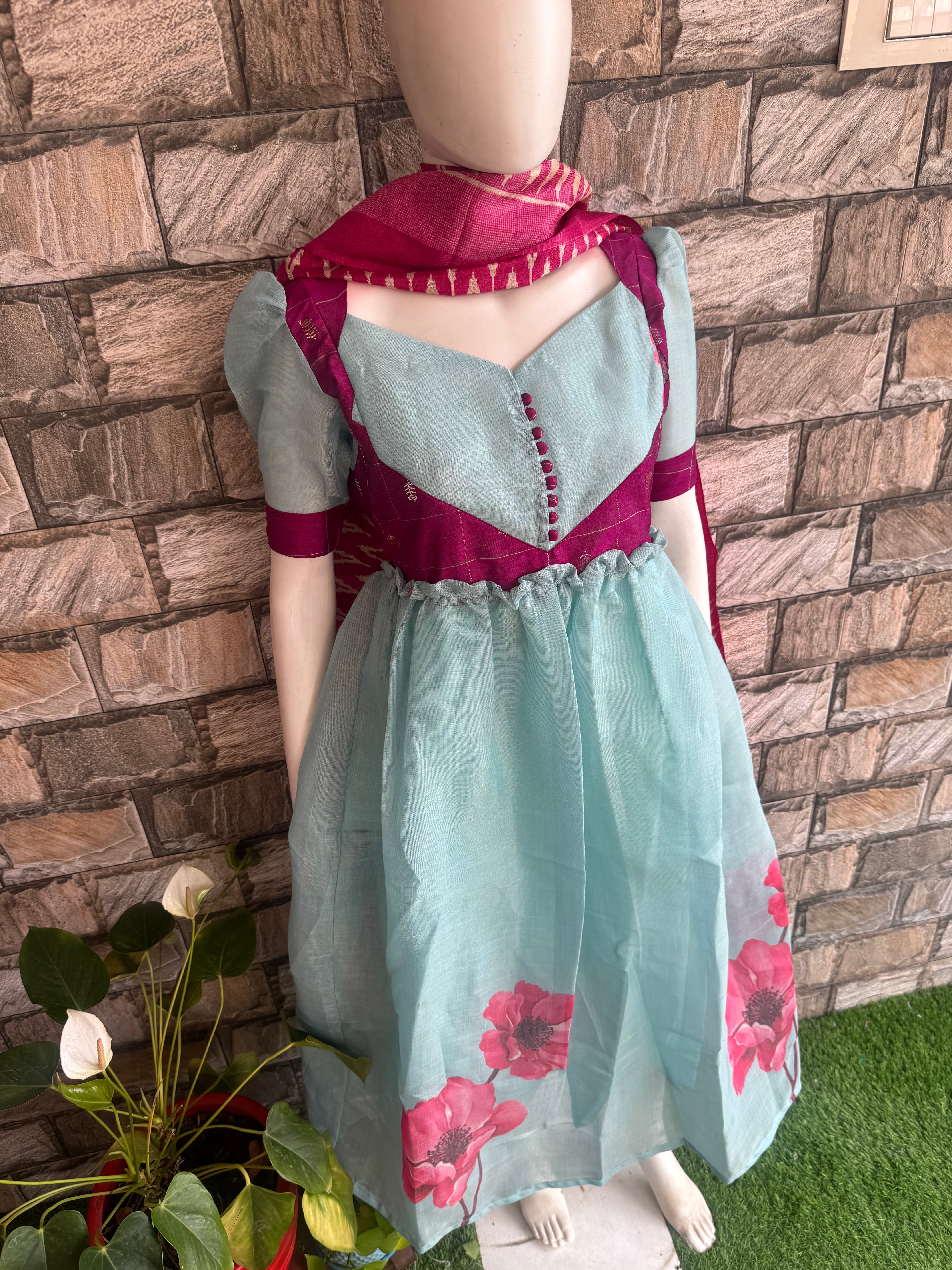 Festive Tissue Maternity maxi