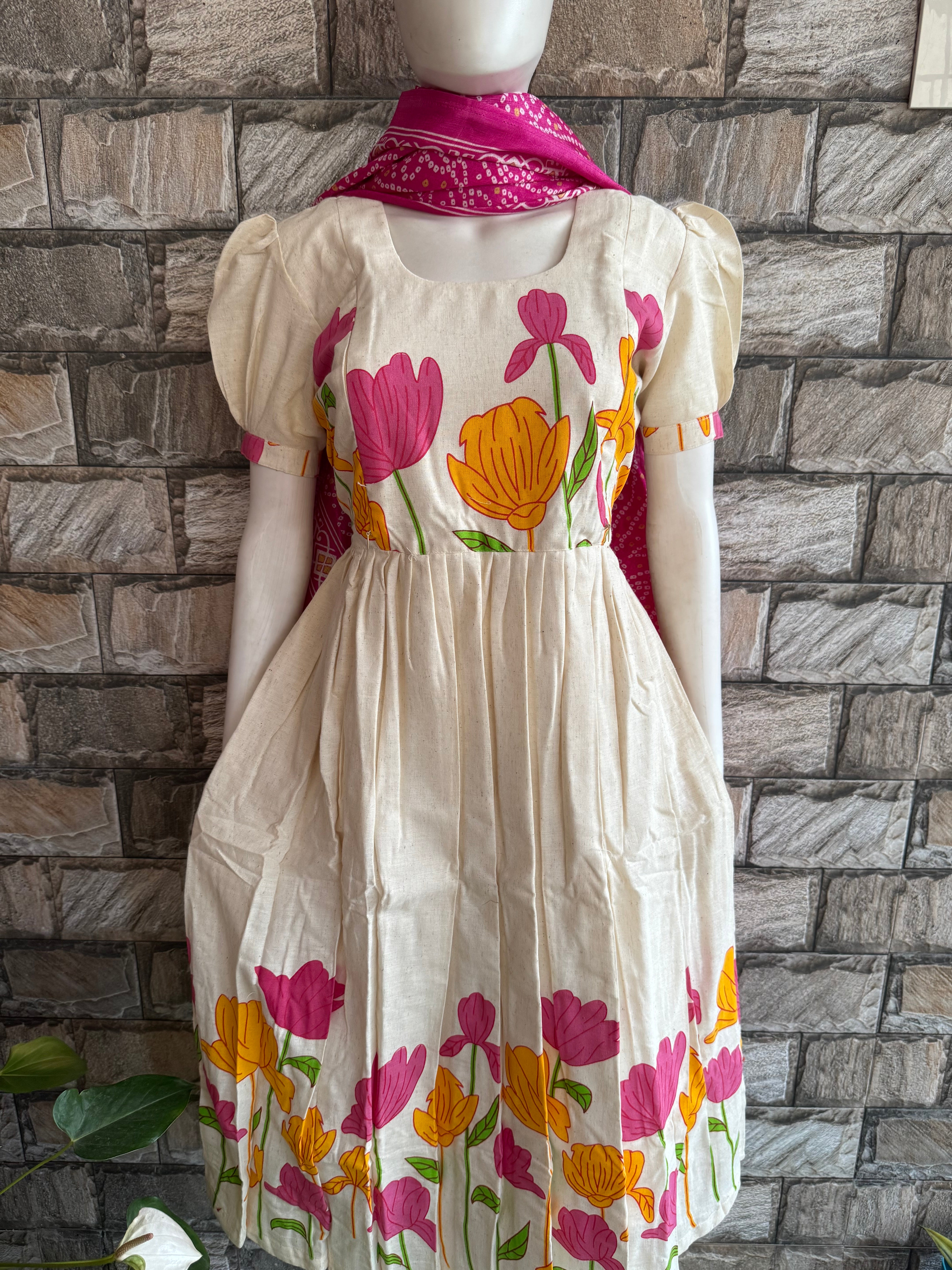 Daman Pink Maternity maxi