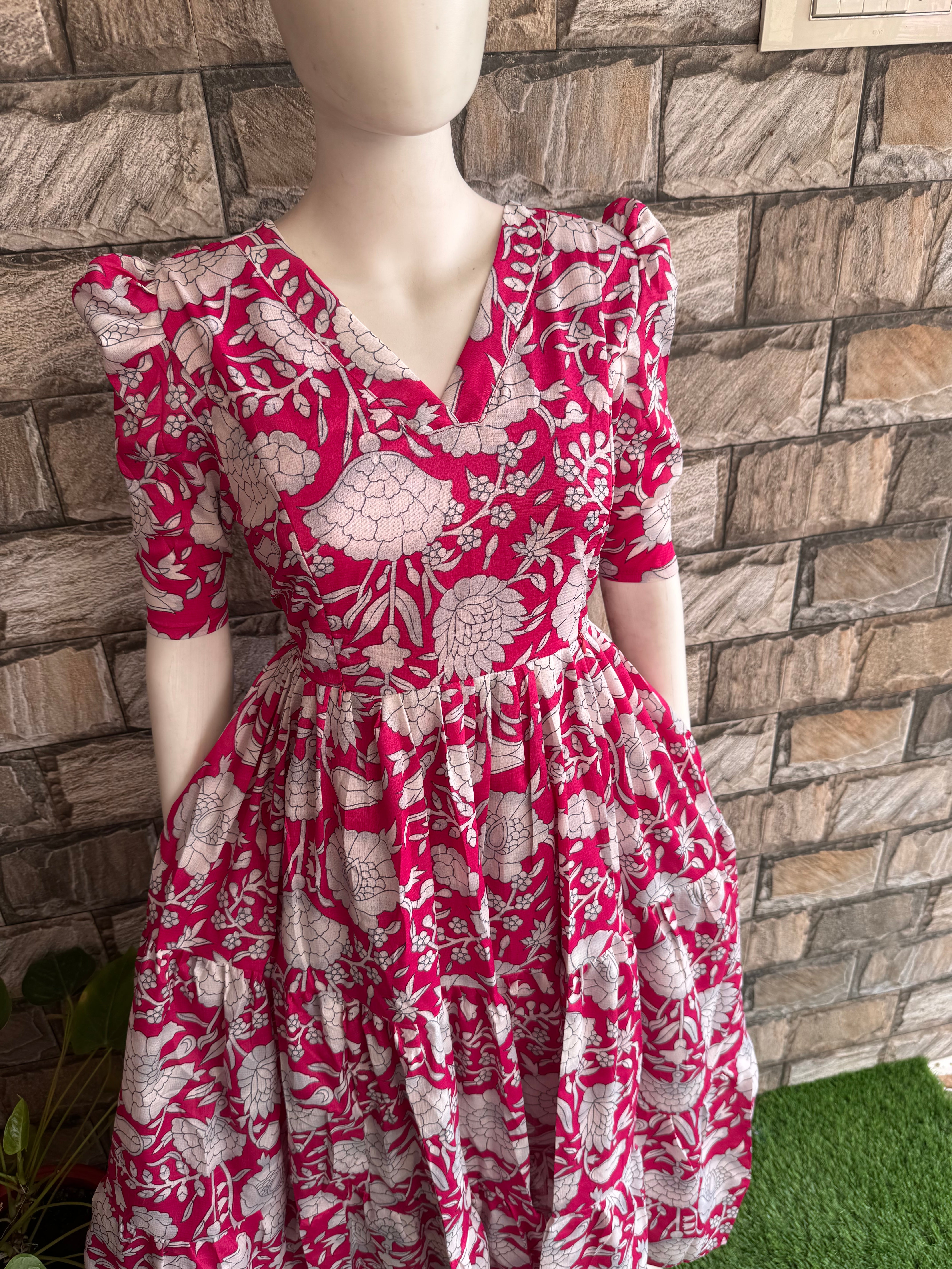 Delta Maternity maxi Dark Pink