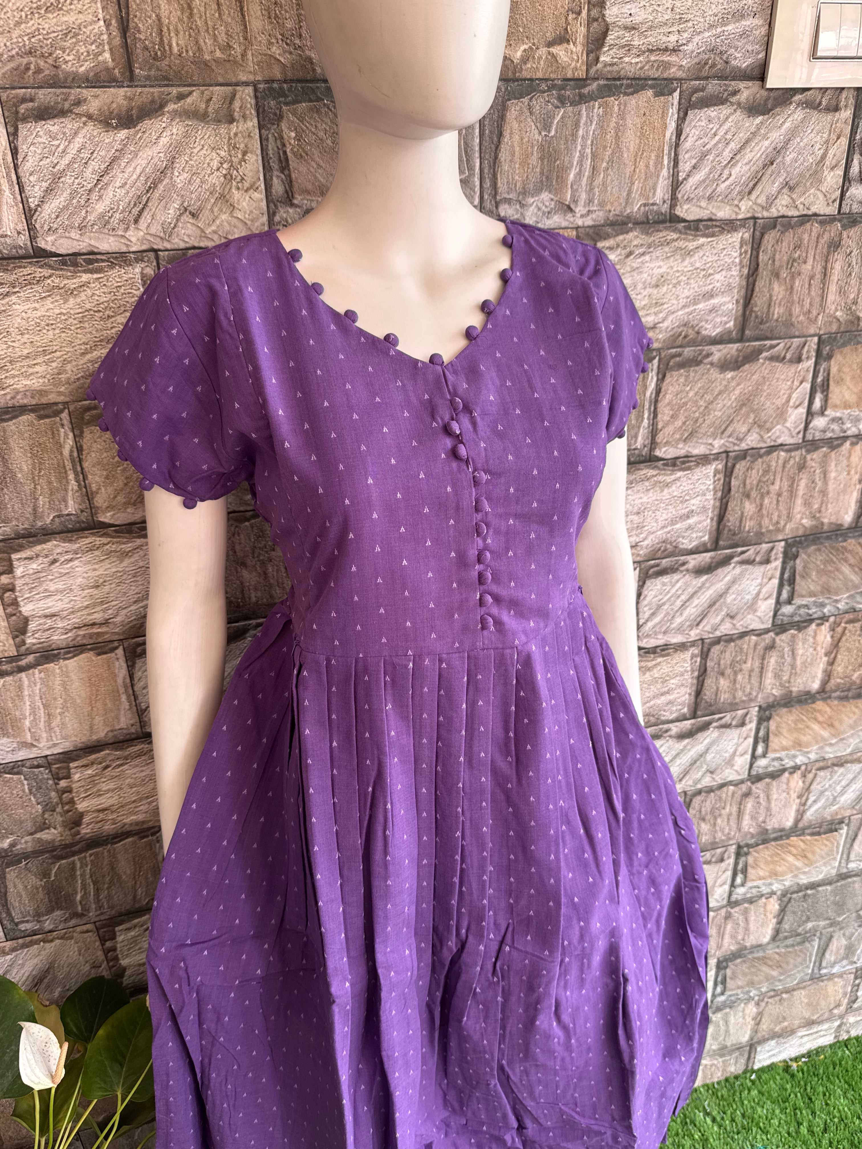 Handloom Cotton Maternity maxi