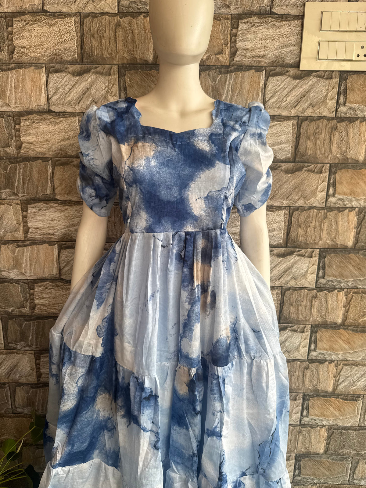 Delta crepe Maternity maxi ujala marble