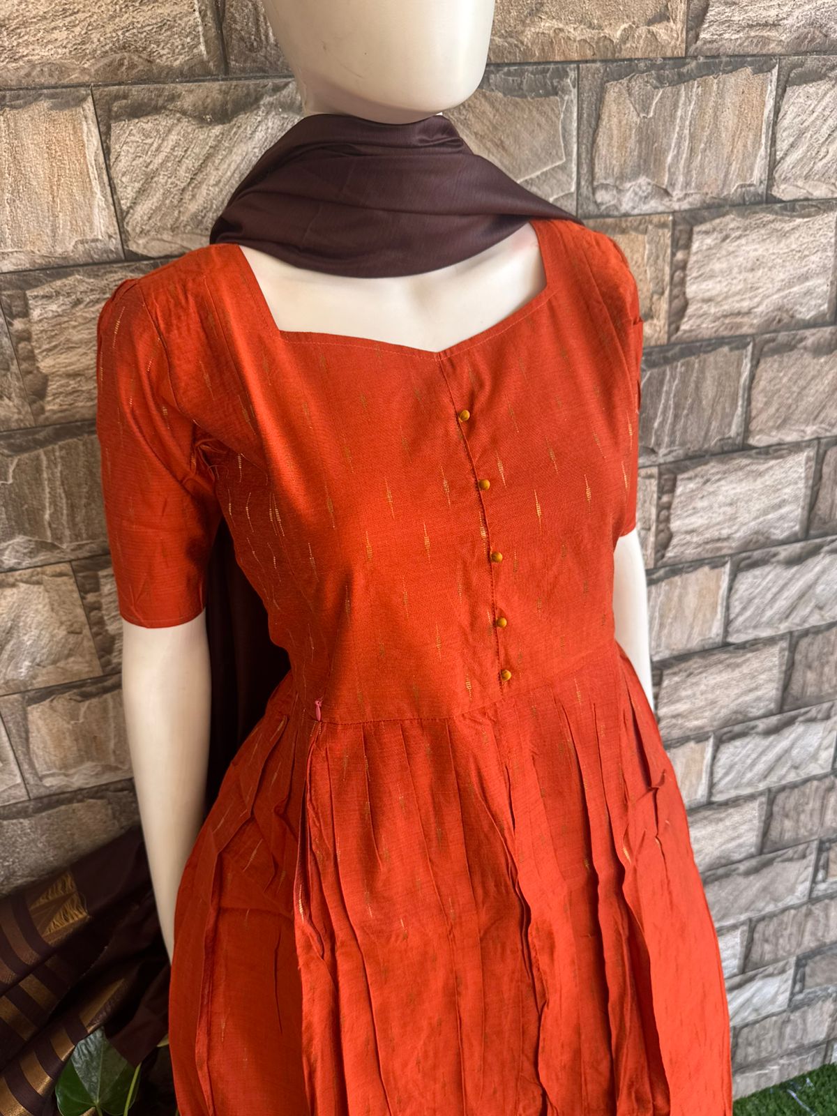 orange slup silk maxi