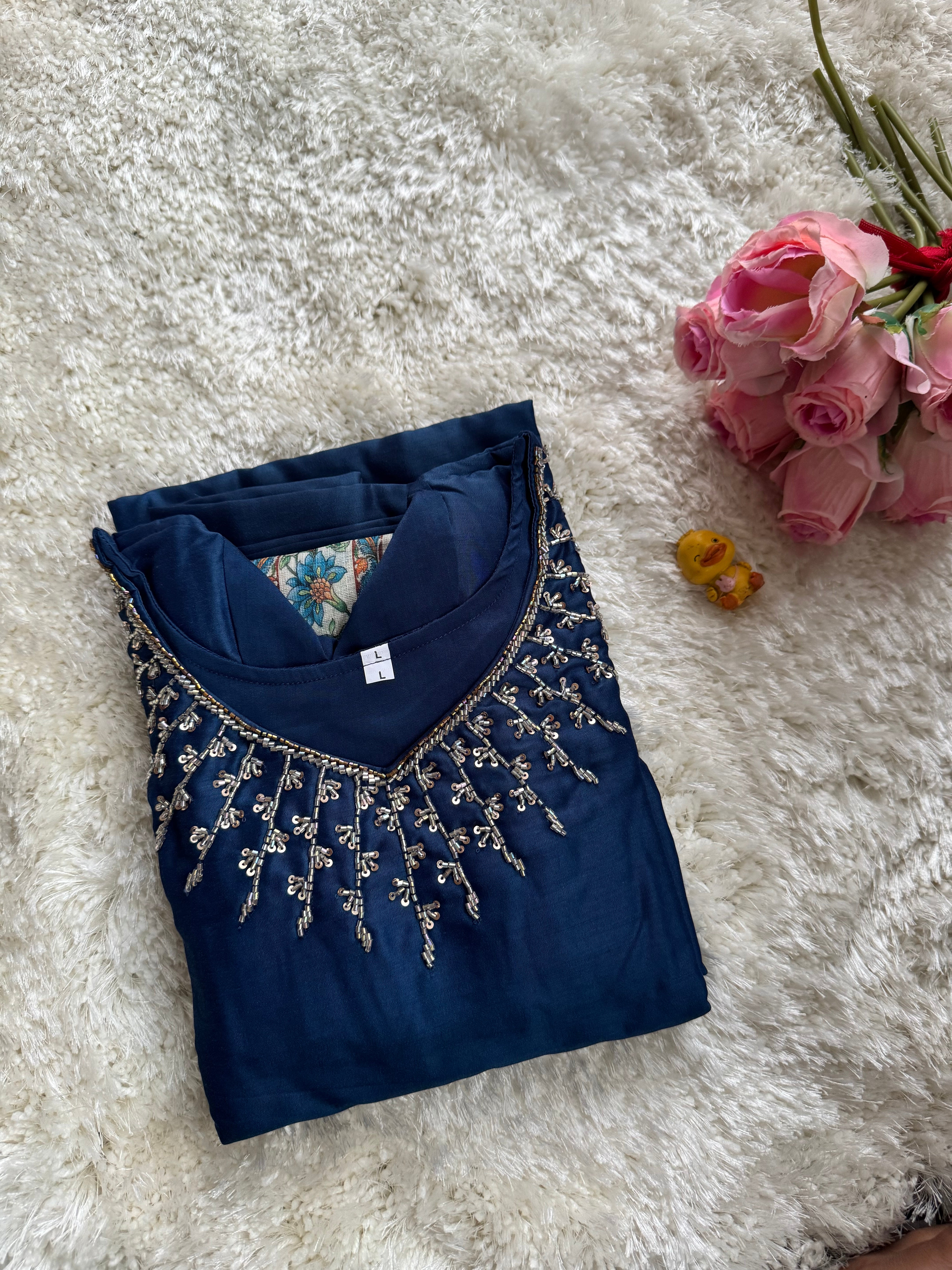Titanium silk fabric  3 piece Set -Only Feeding