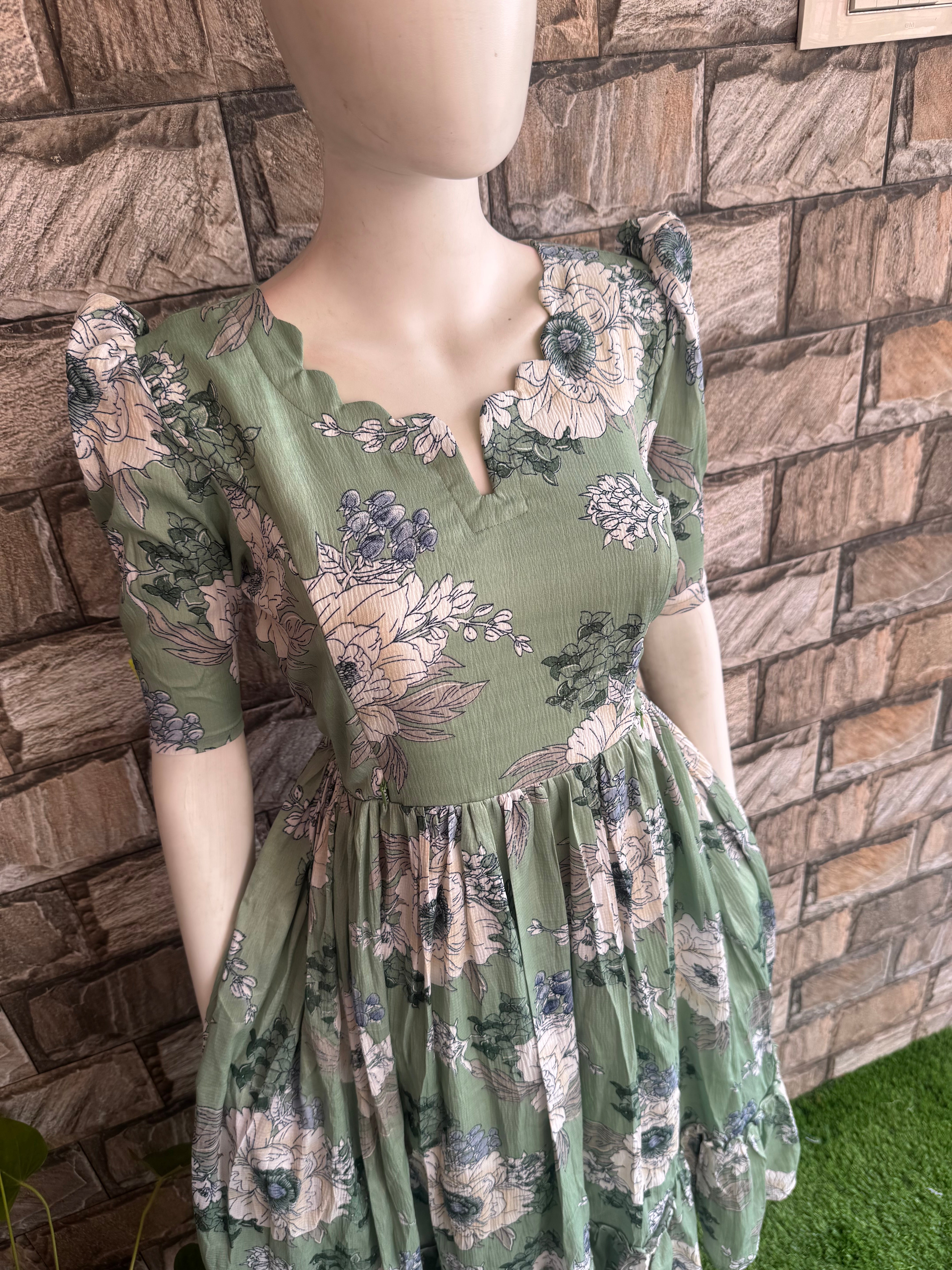 Pista Green Delta Maternity Maxi