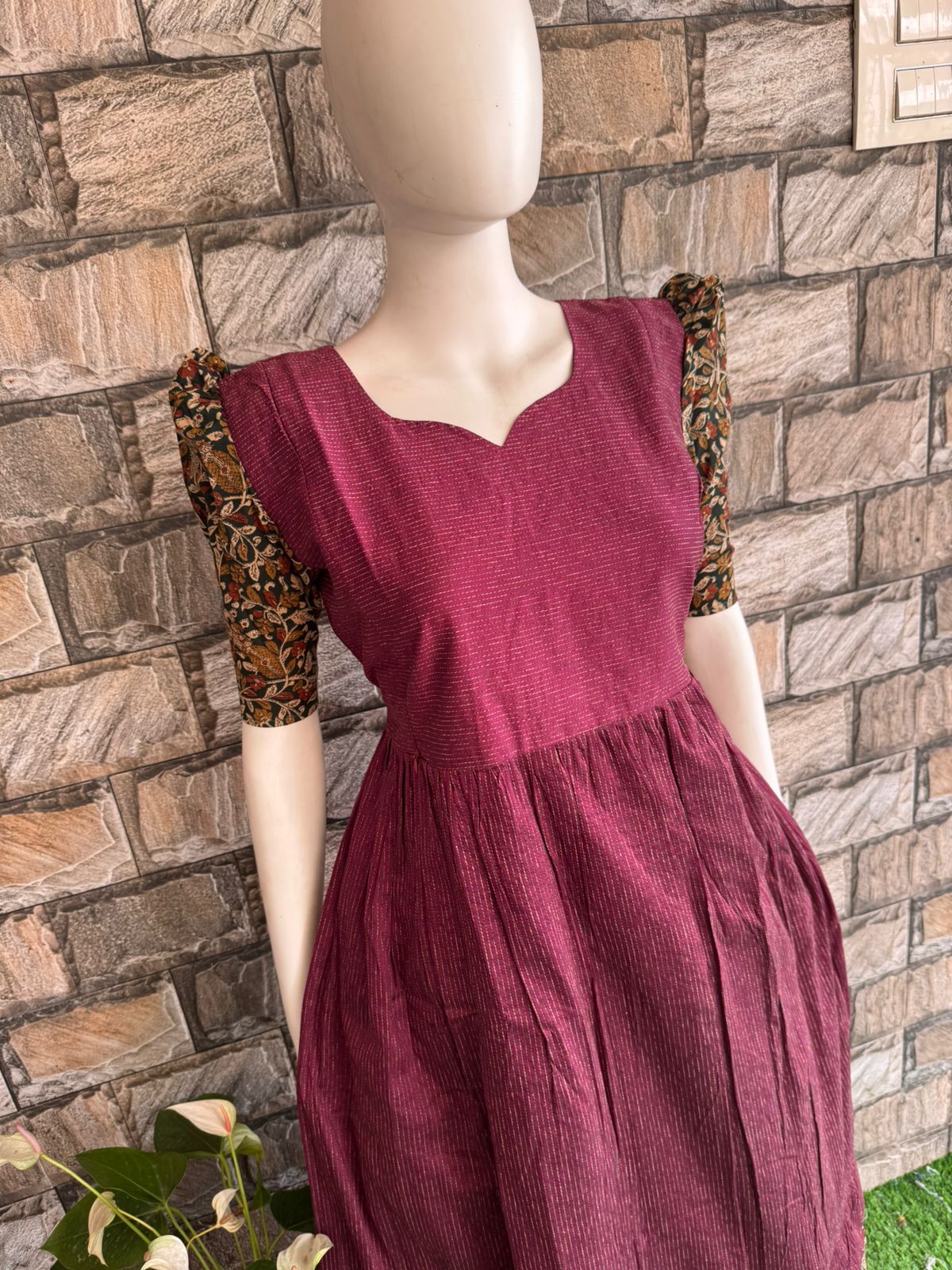 purple plan kanta cotton maxi