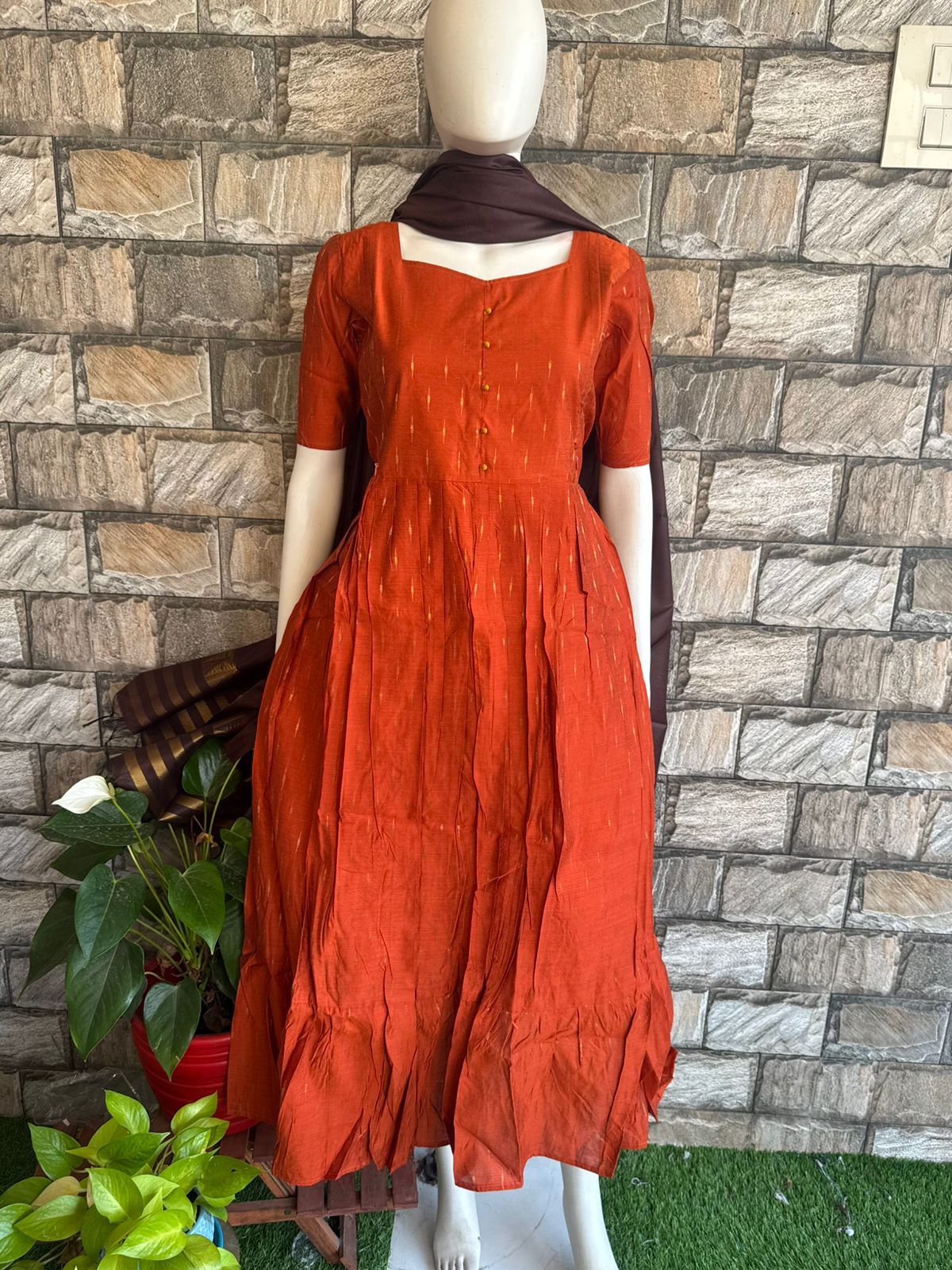orange slup silk maxi