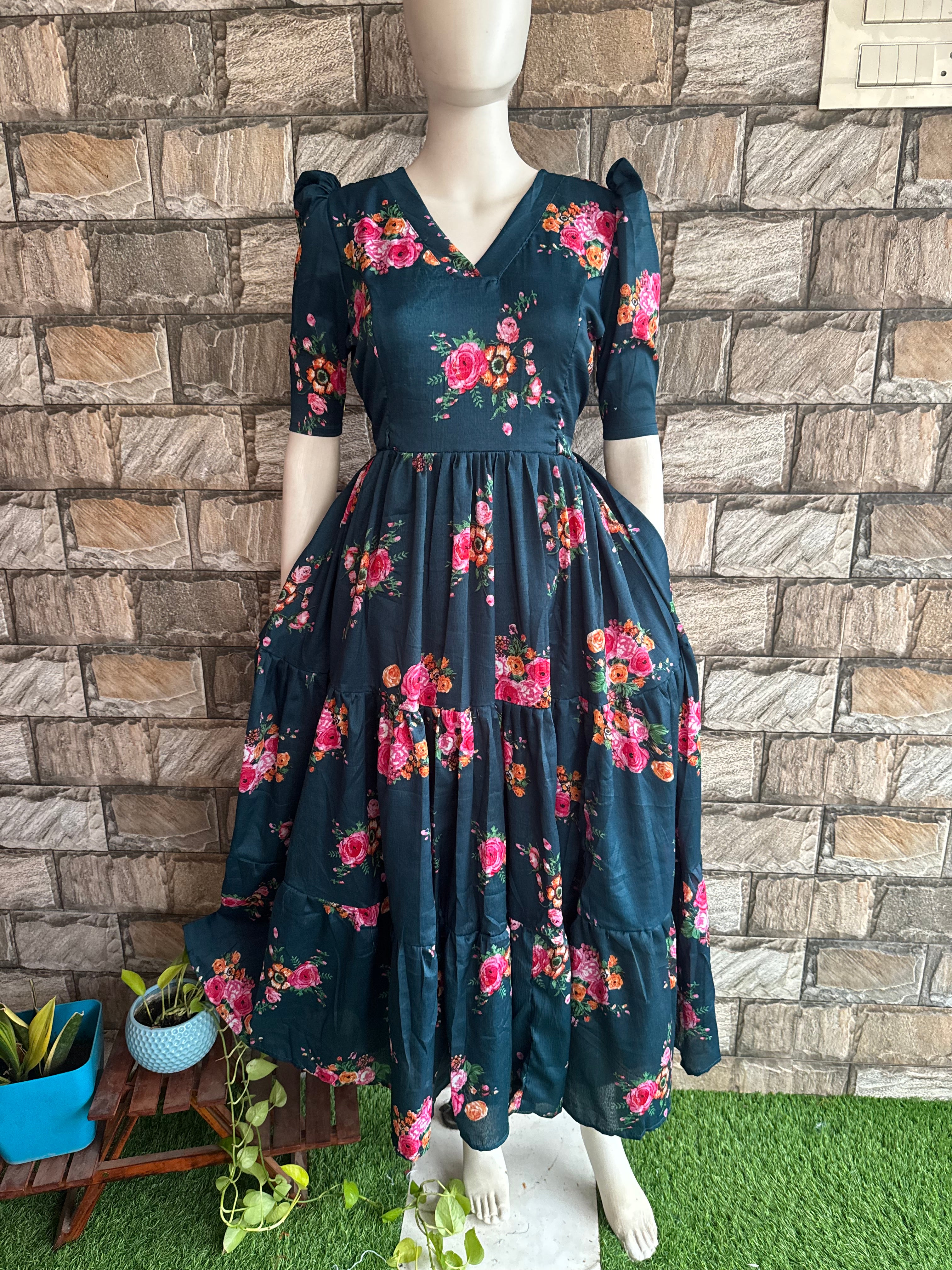Delta Maternity maxi  TEAL GREEN
