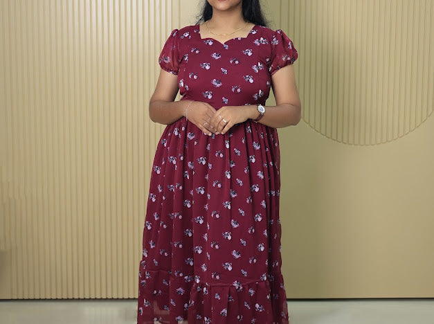 Georgette Maternity Maxi - Tanvi