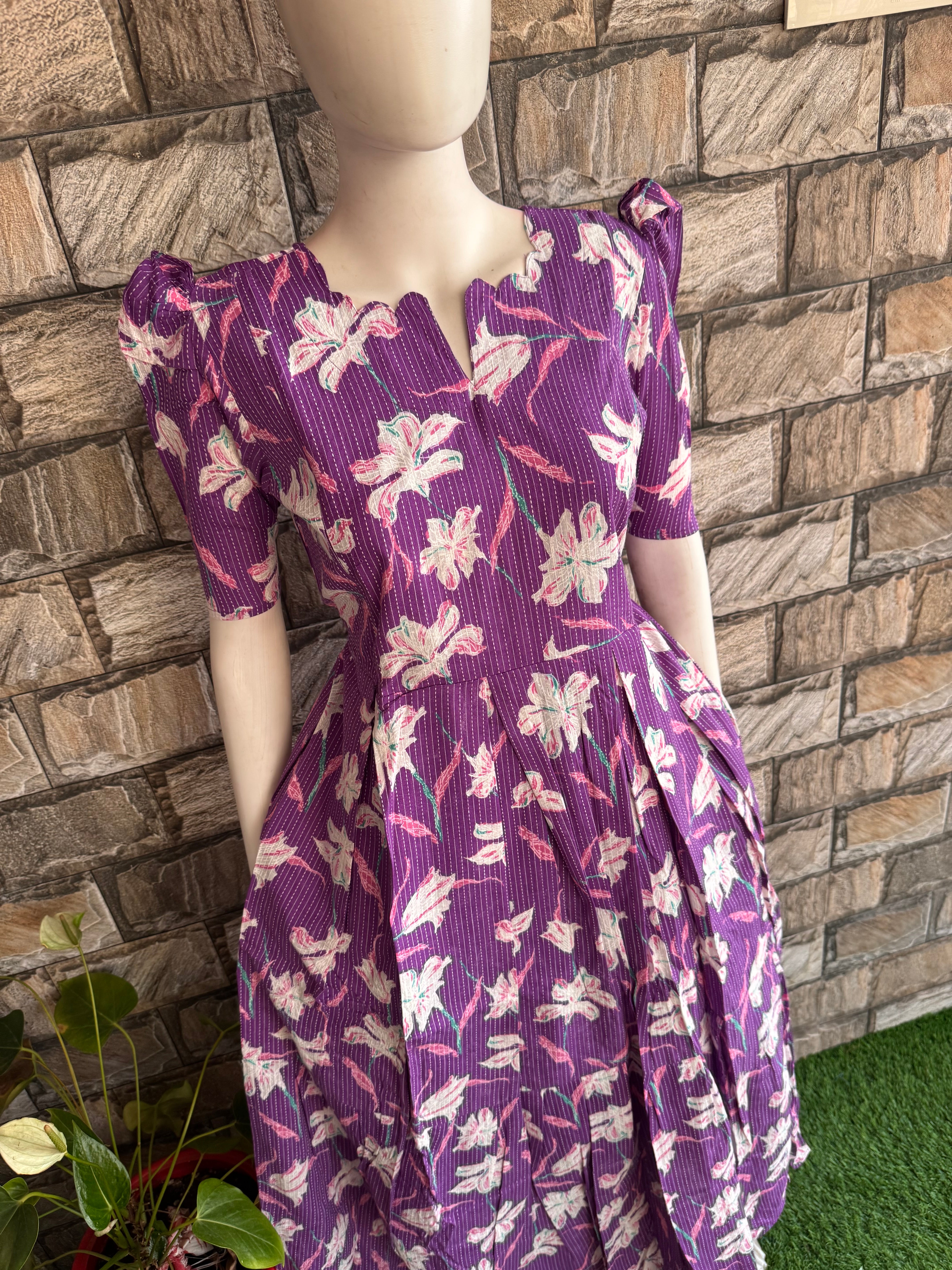 Abhi soft kanta cotton Maternity maxi