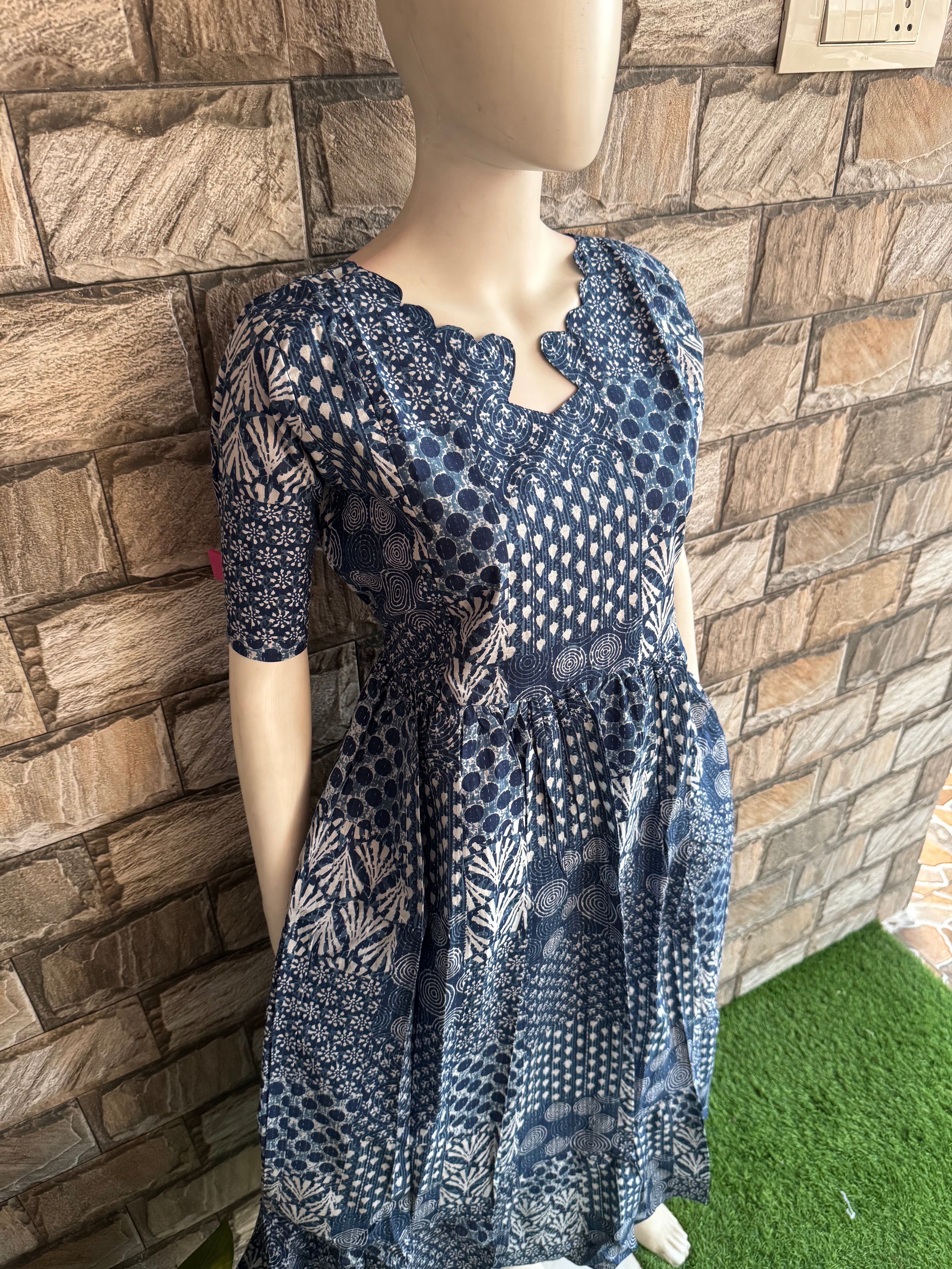 Jean shade Maternity maxi