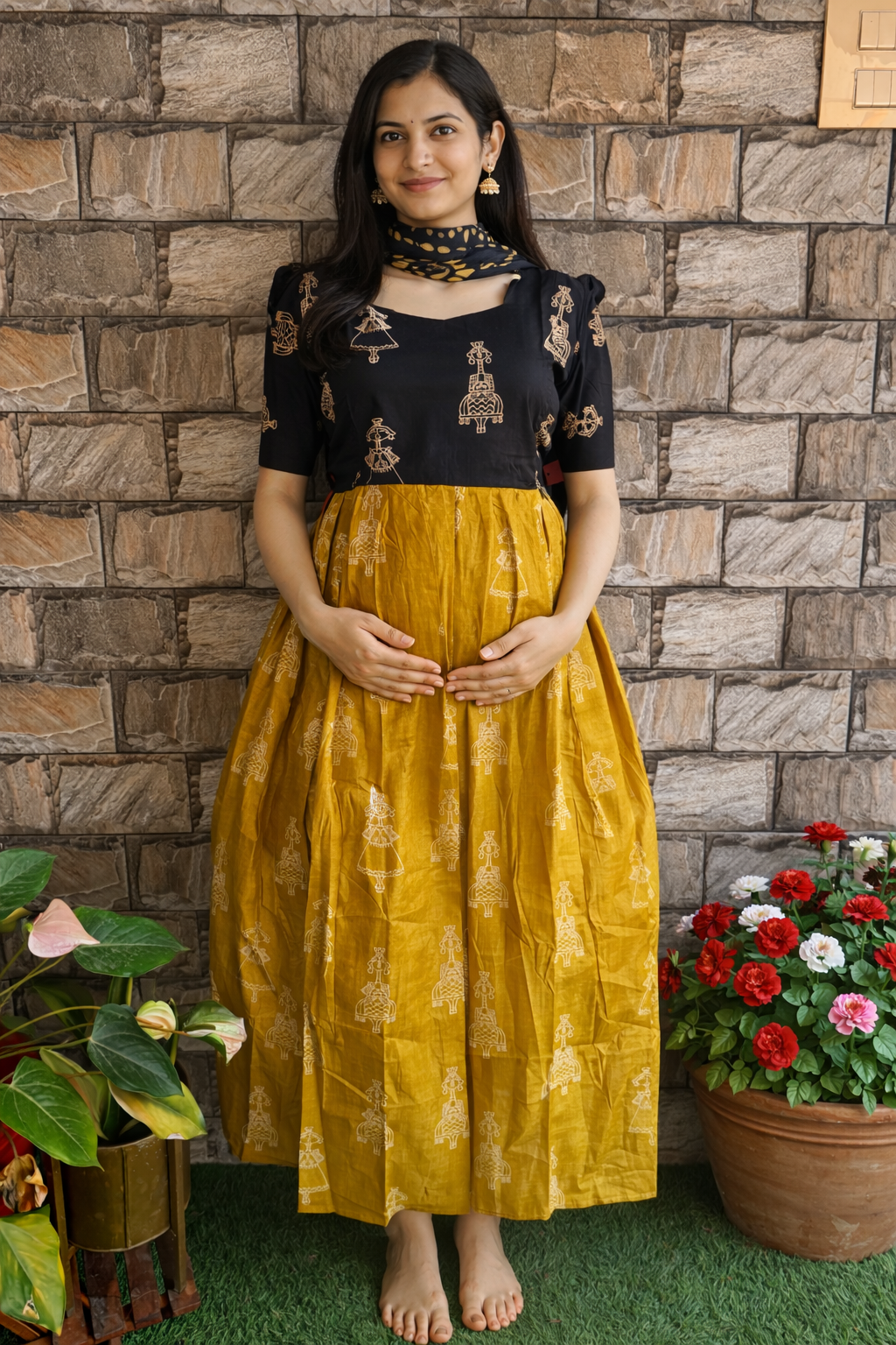 Jumka Mix and match Maternity Maxi