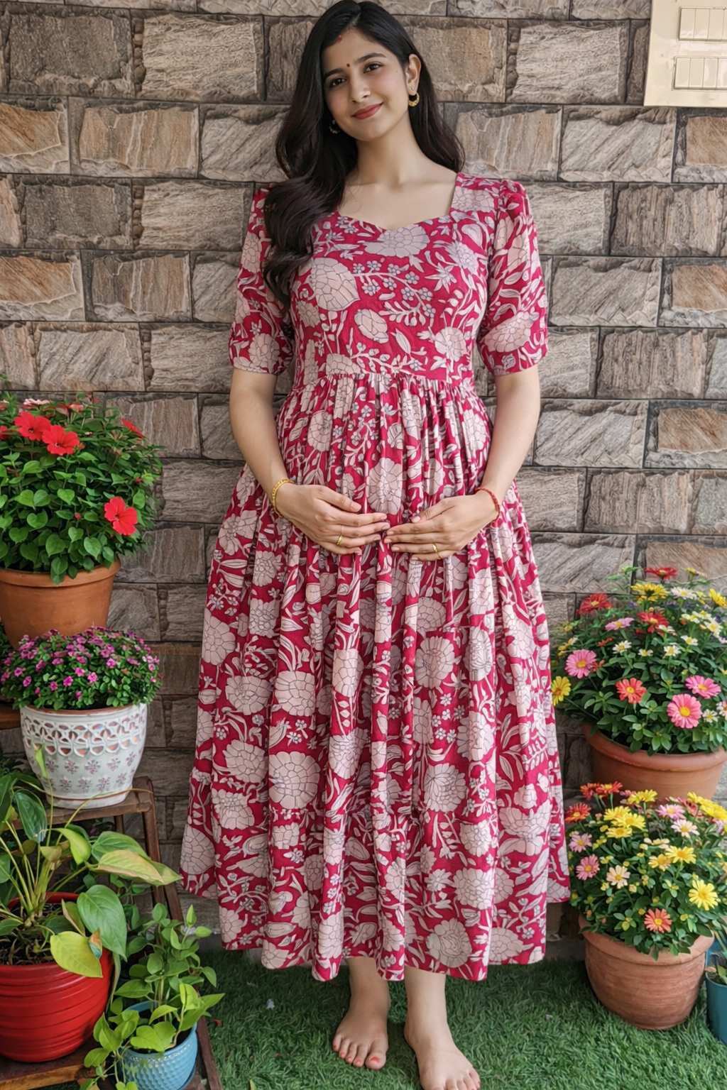 Delta crush Maternity maxi