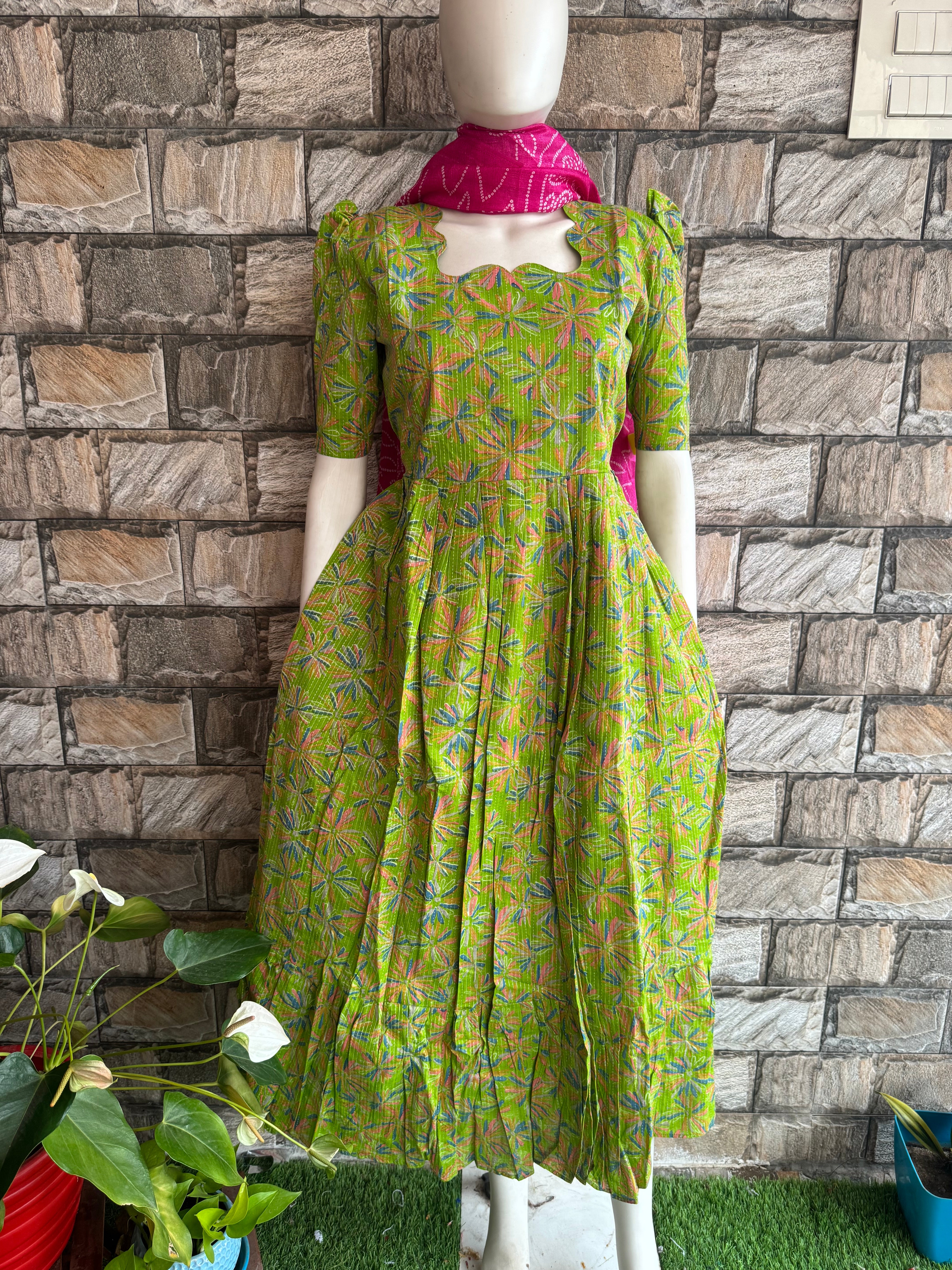 Parrot Kanta cotton Maternity maxi
