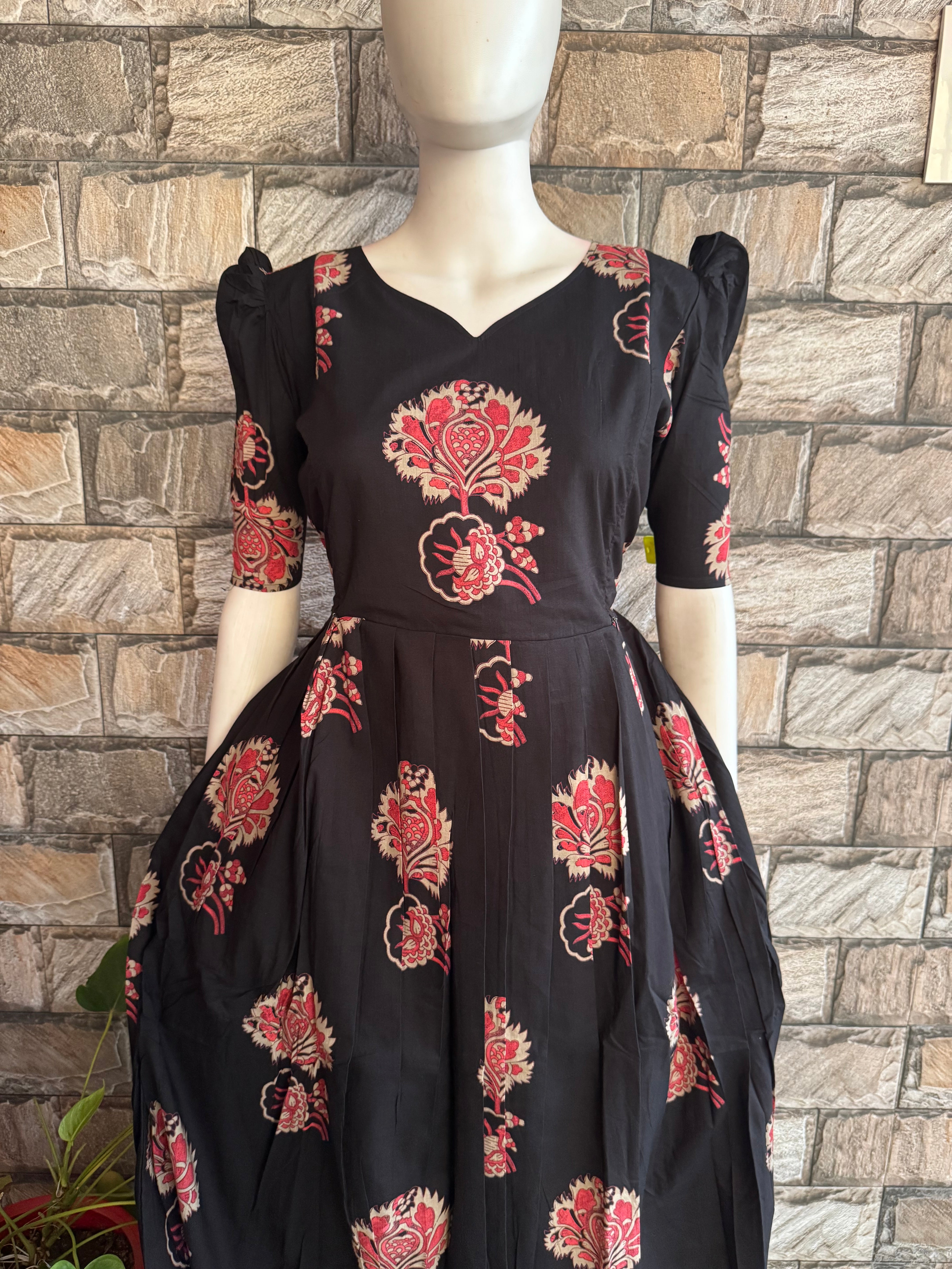 Black soft cotton Maternity maxi