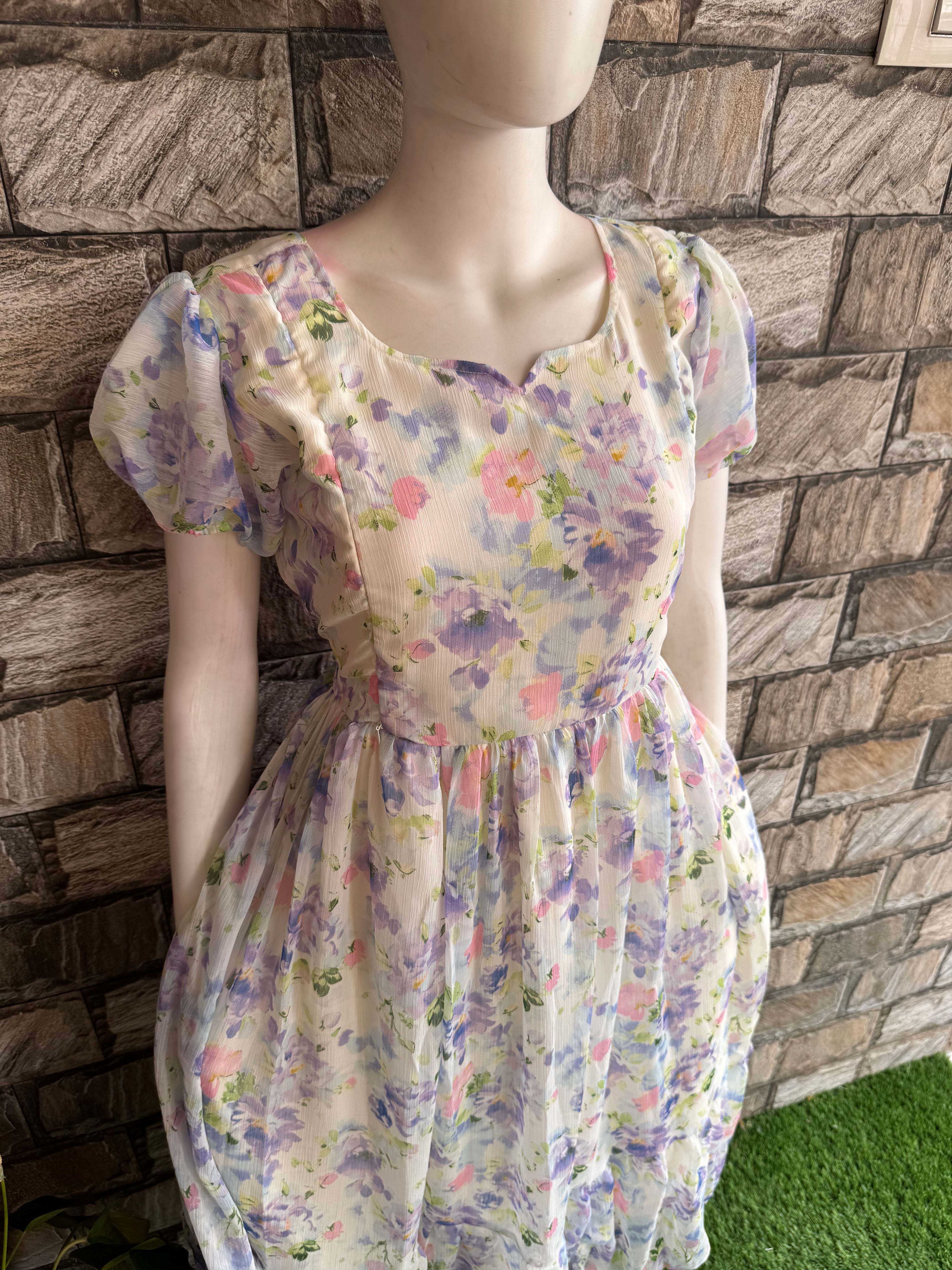 Bunch Rose Georgette Maternity maxi