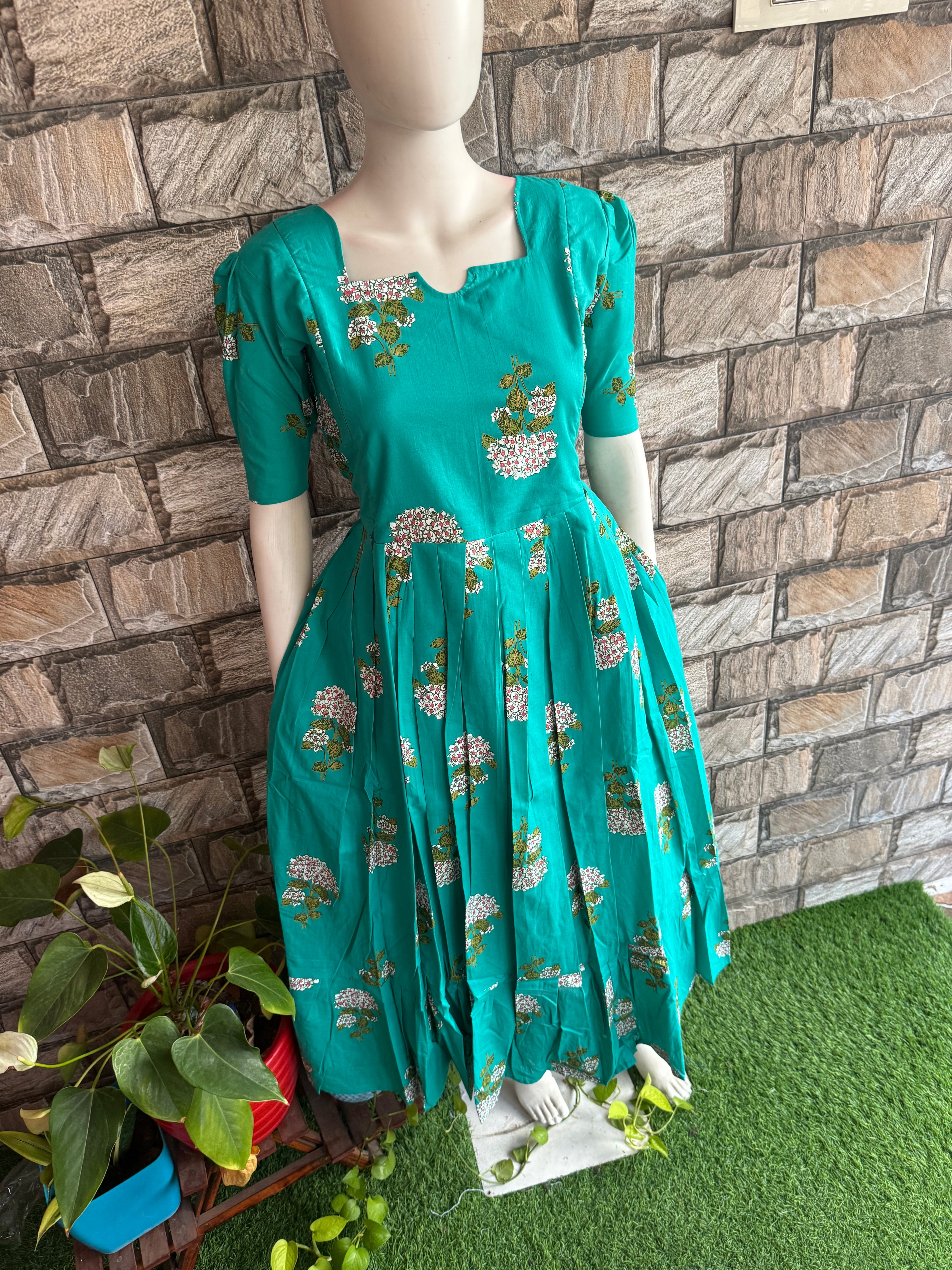 Blue Lady soft cotton Maternity maxi